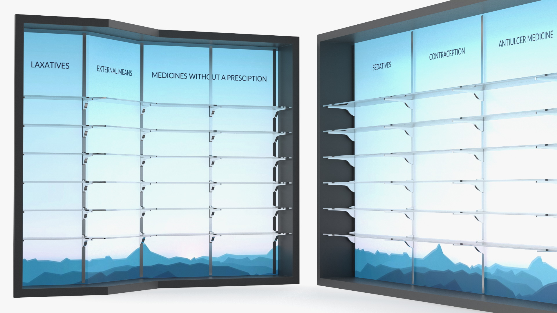 Pharmacy Display Stand 3D