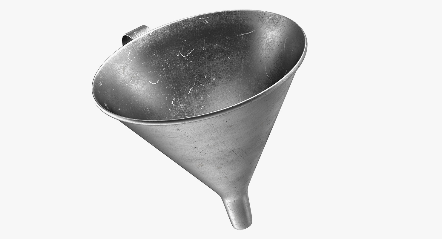 3D Old Metal Funnel