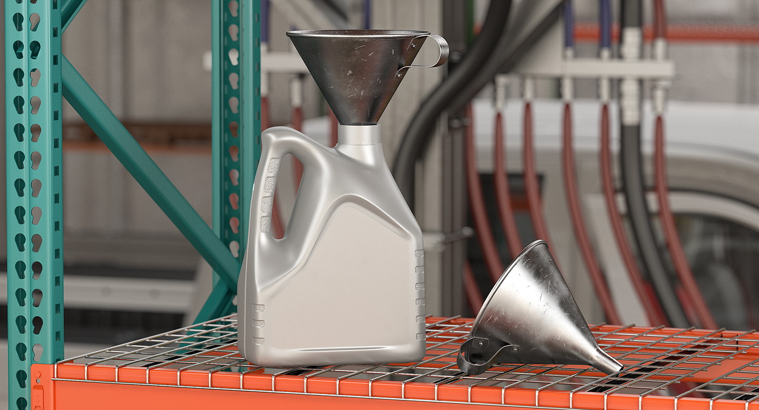 3D Old Metal Funnel