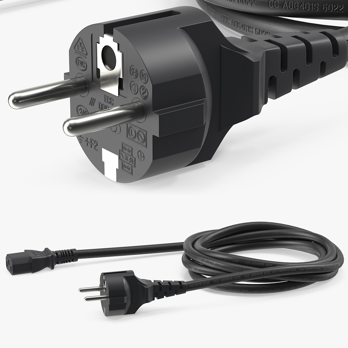 PC Power Cord Europe