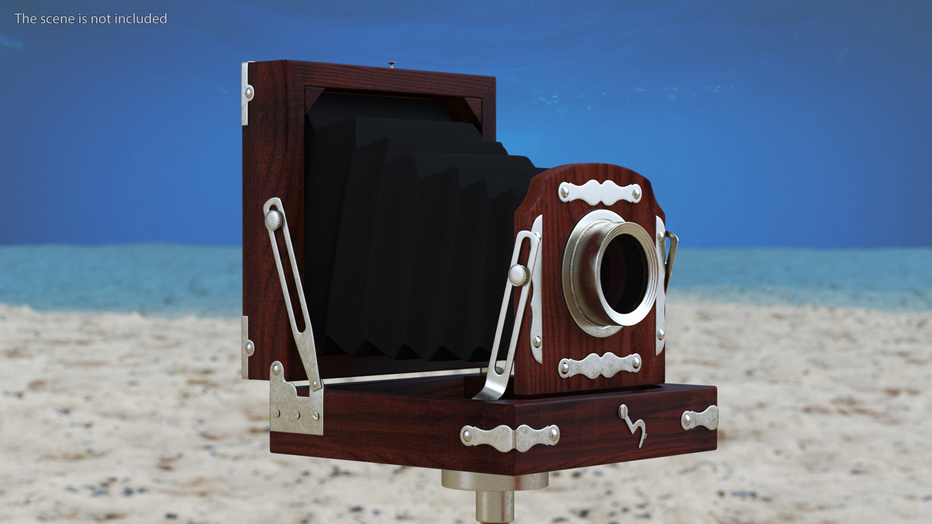 Worn Copper Diving Being Photographed 3D
