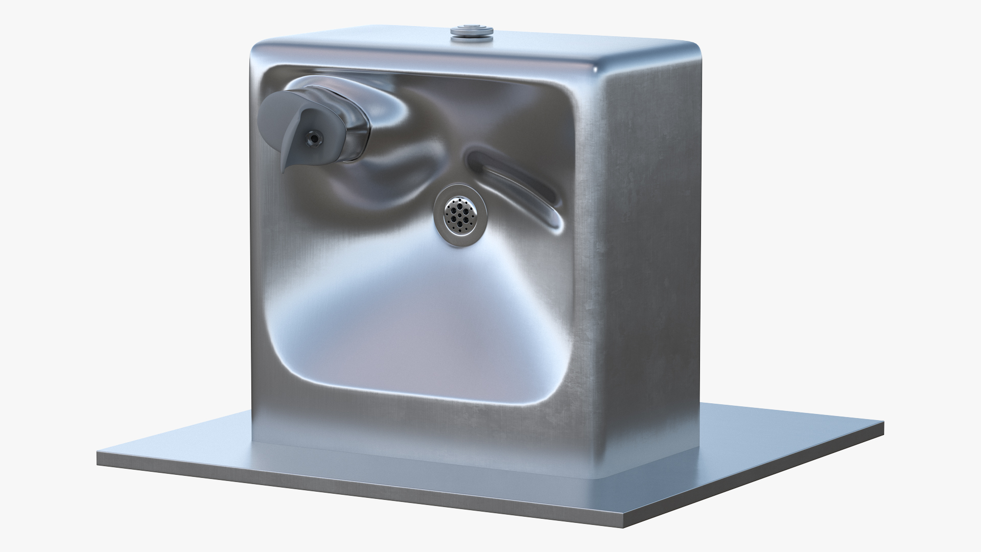 3D model Wall Mounted Drinking Fountain