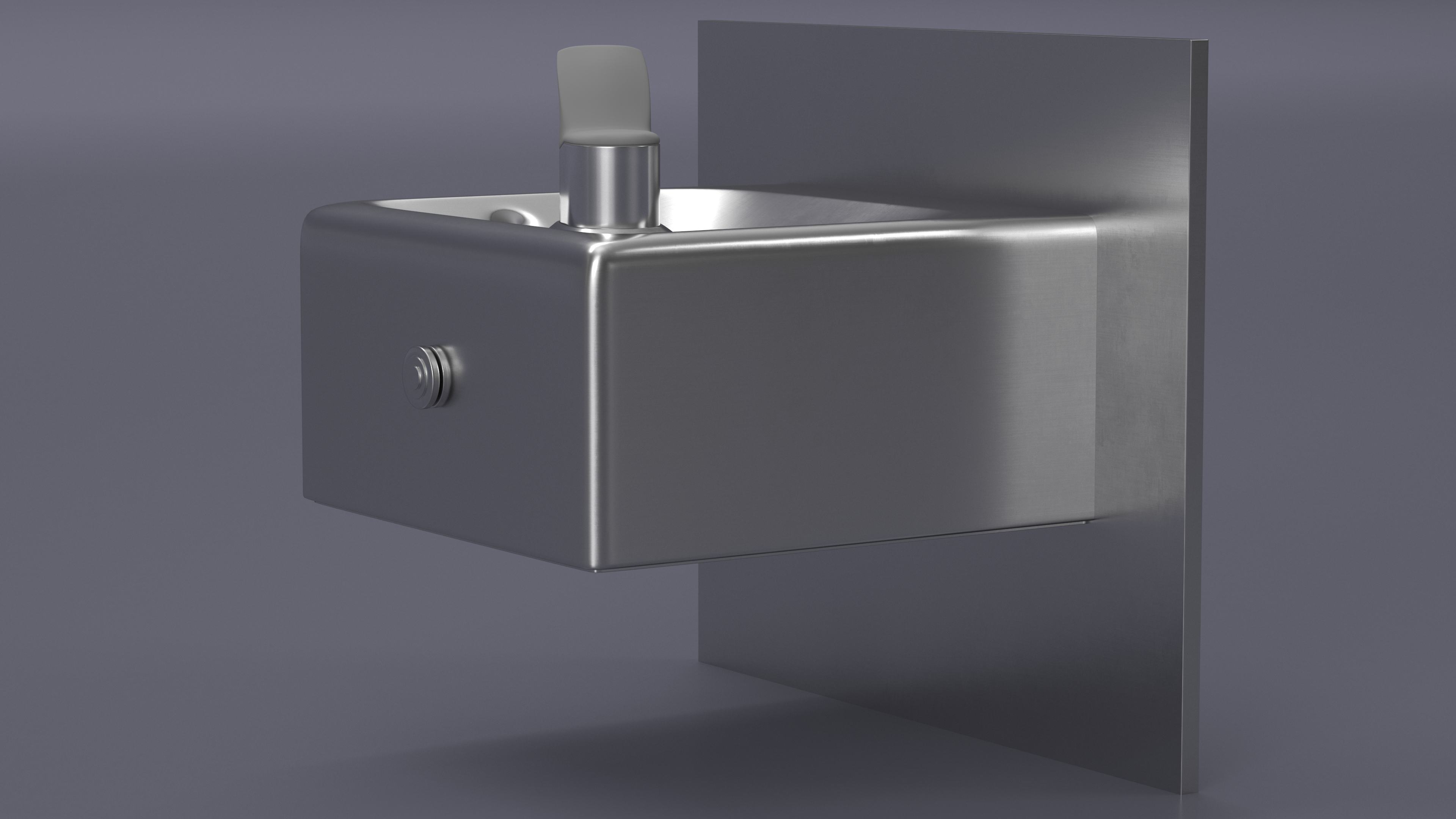 3D model Wall Mounted Drinking Fountain