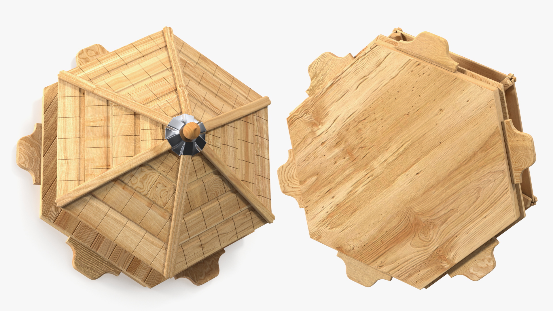 Floating Duck House 6 Nests 3D