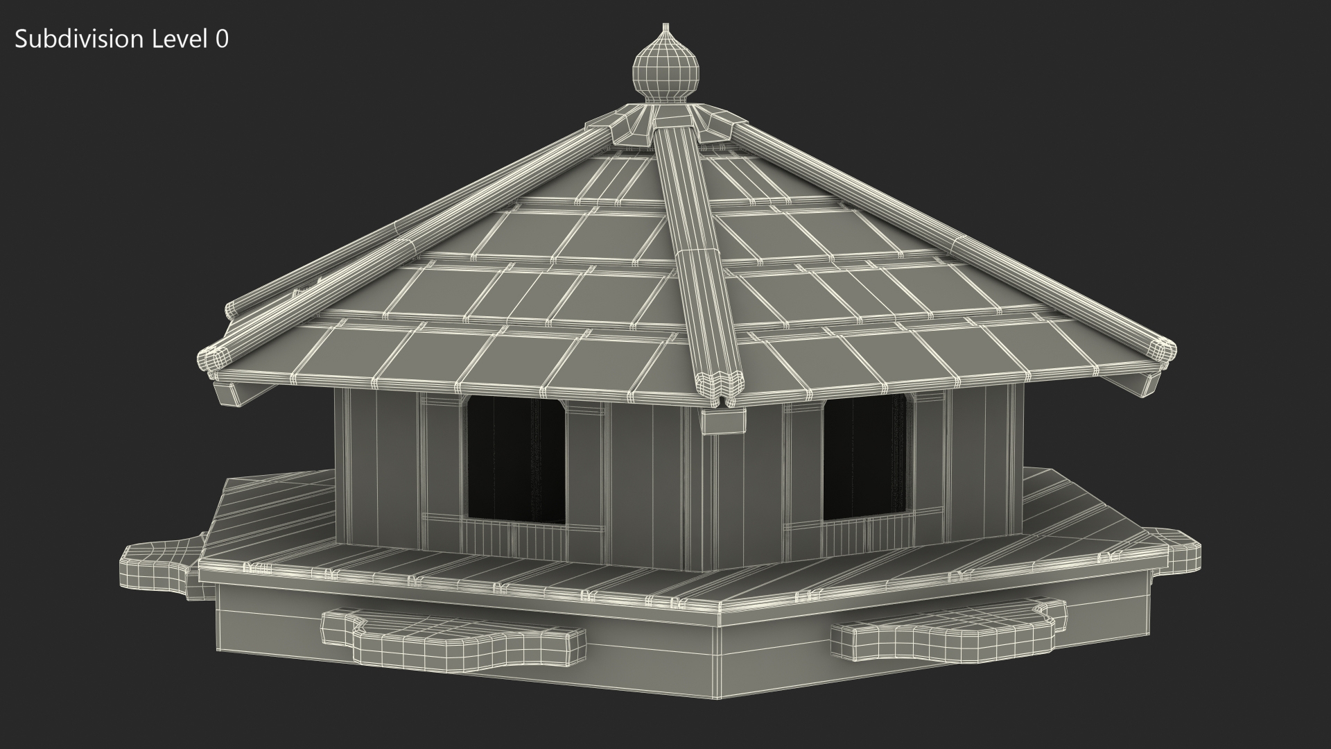 Floating Duck House 6 Nests 3D