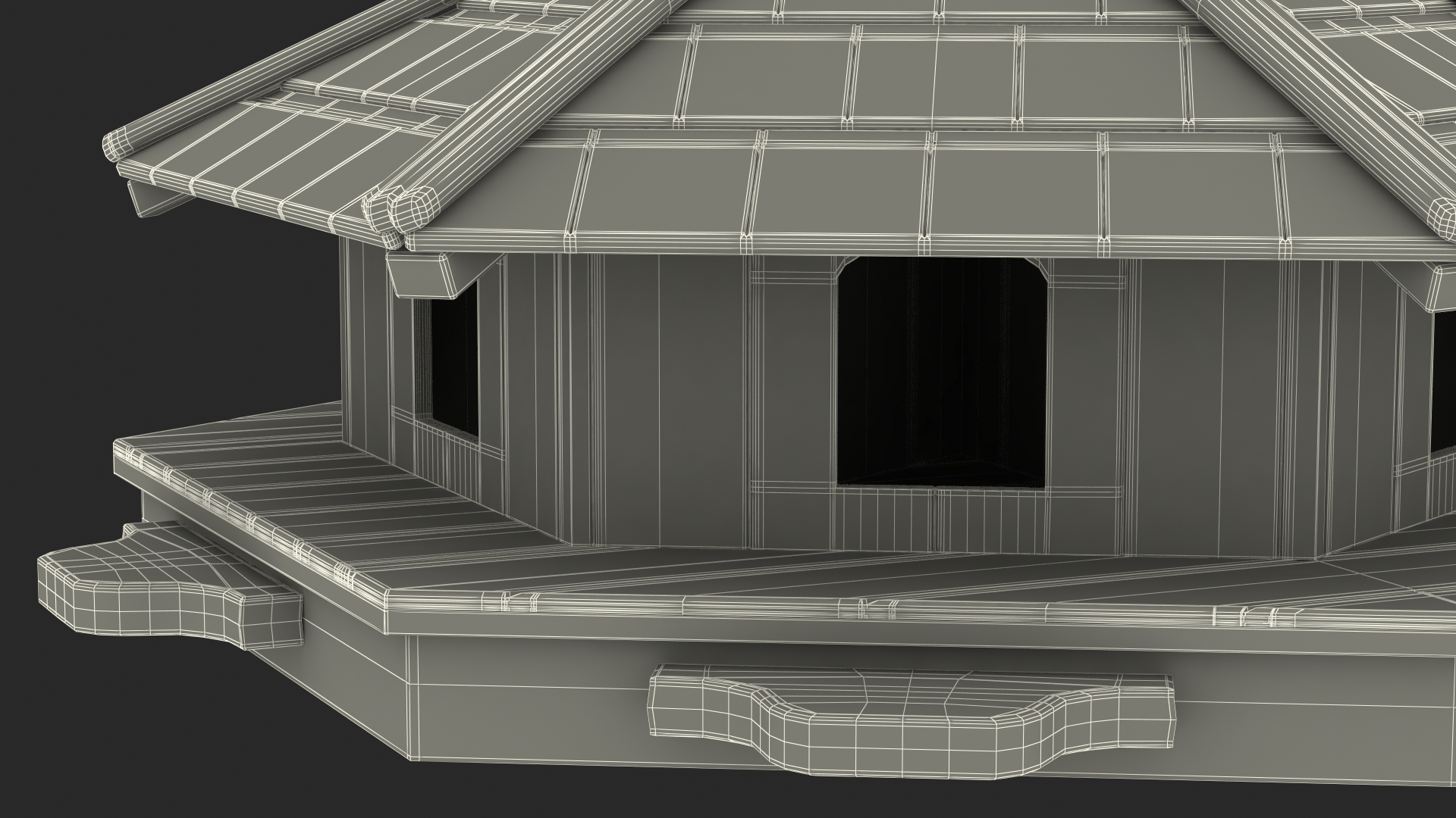 Floating Duck House 6 Nests 3D