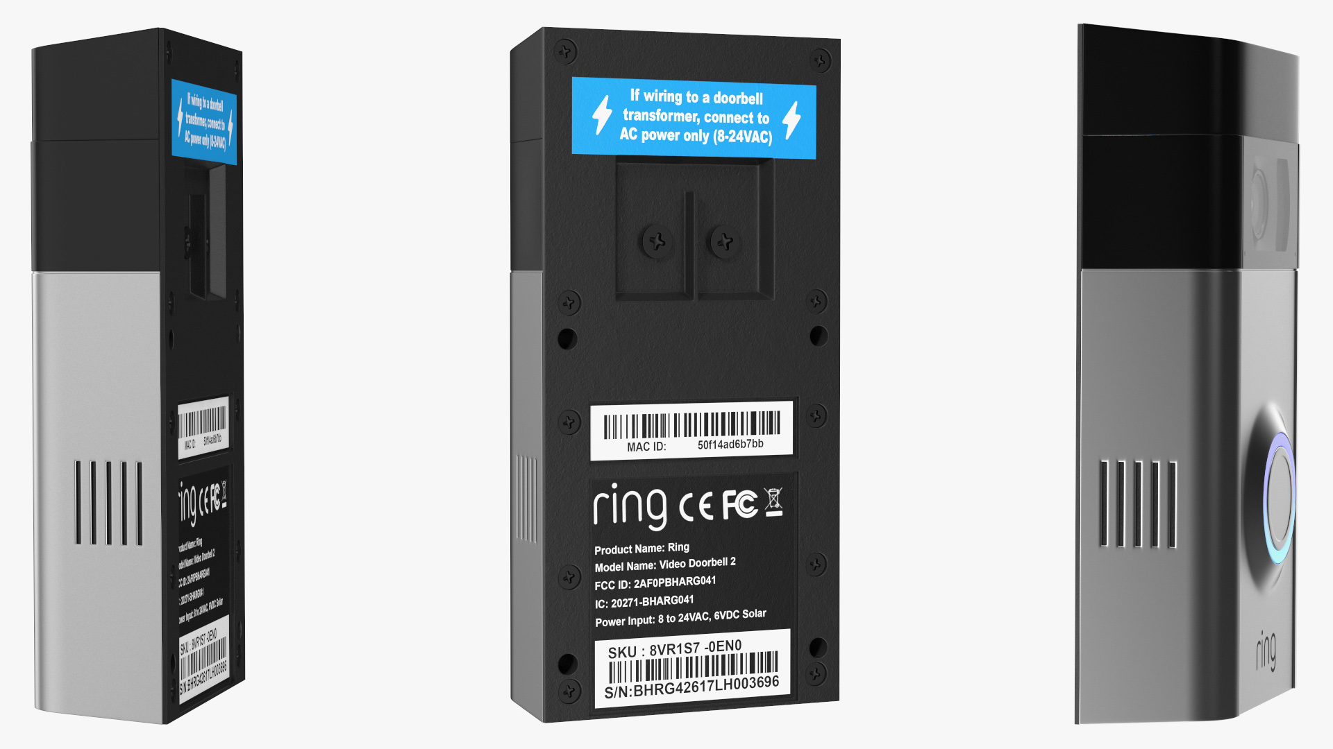 3D Ring Video Doorbell 2