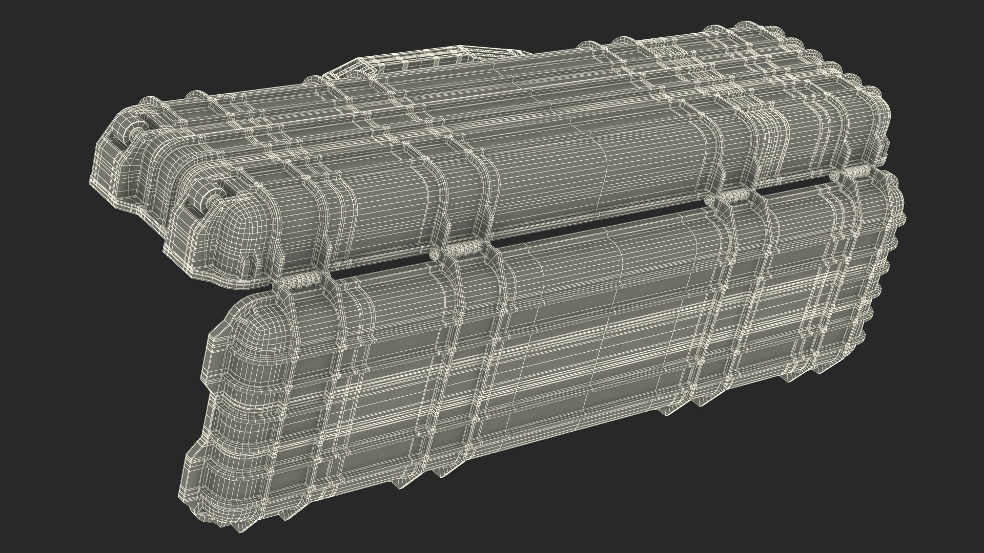 3D Open Rifle Case Sand Color