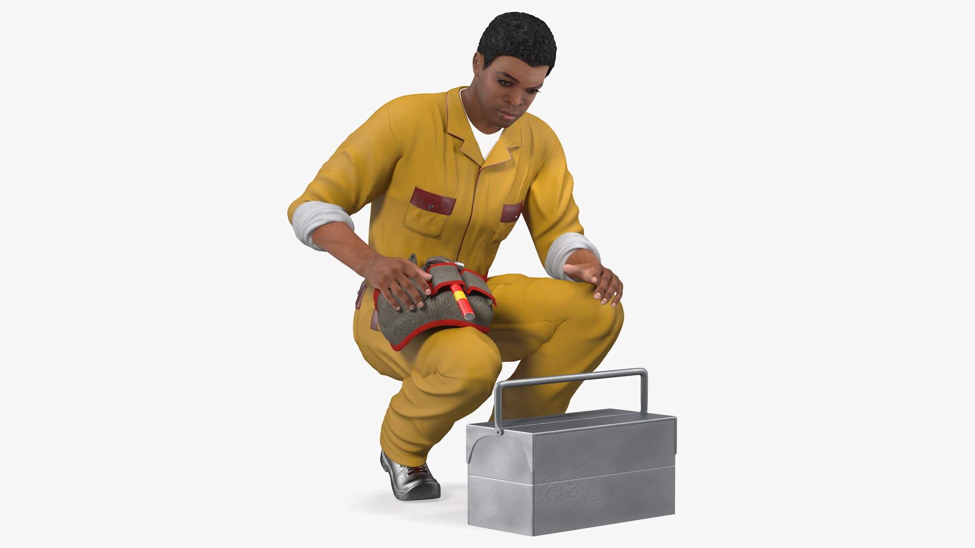 3D Light Skin Black Locksmith