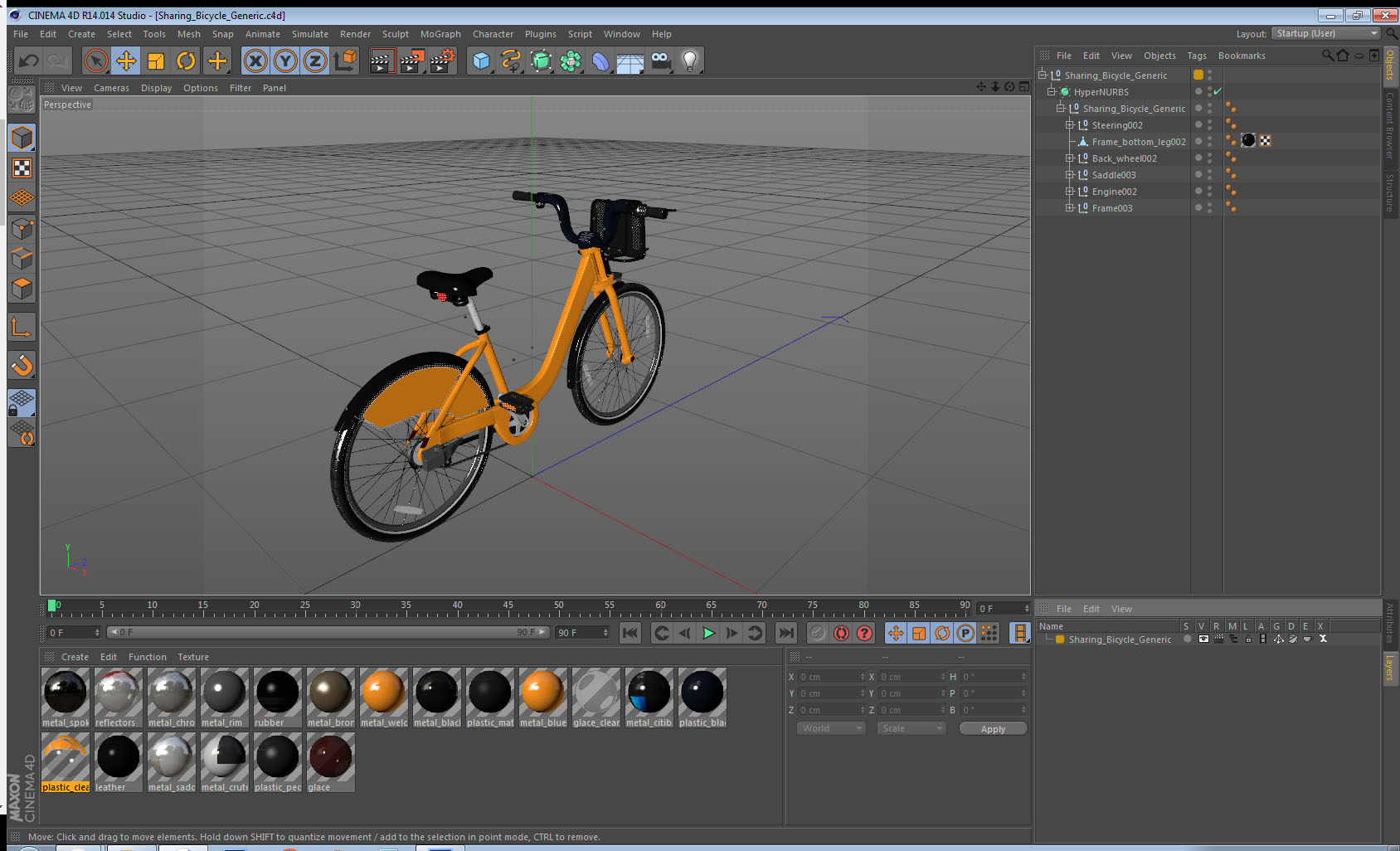 3D Sharing Bicycle Generic model
