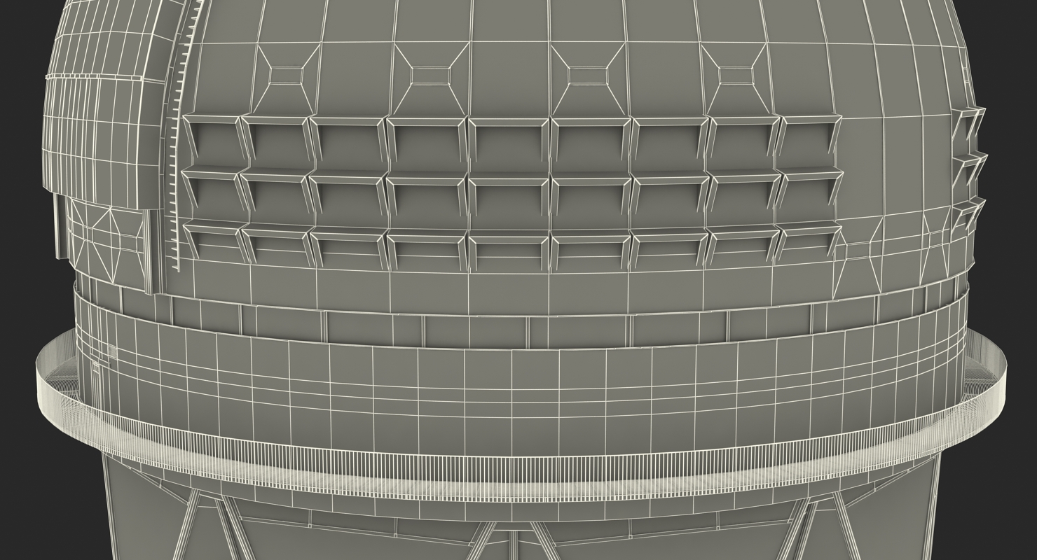 3D Kitt Peak National Observatory Building Rigged