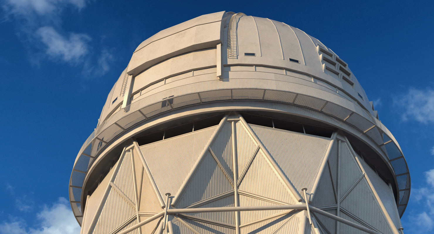 3D Kitt Peak National Observatory Building Rigged