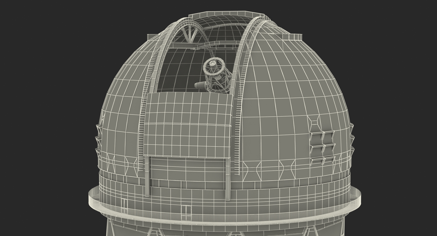 3D Kitt Peak National Observatory Building Rigged
