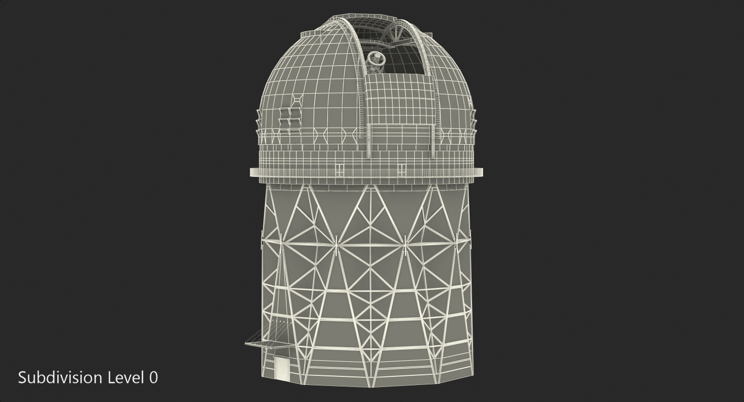 3D Kitt Peak National Observatory Building Rigged