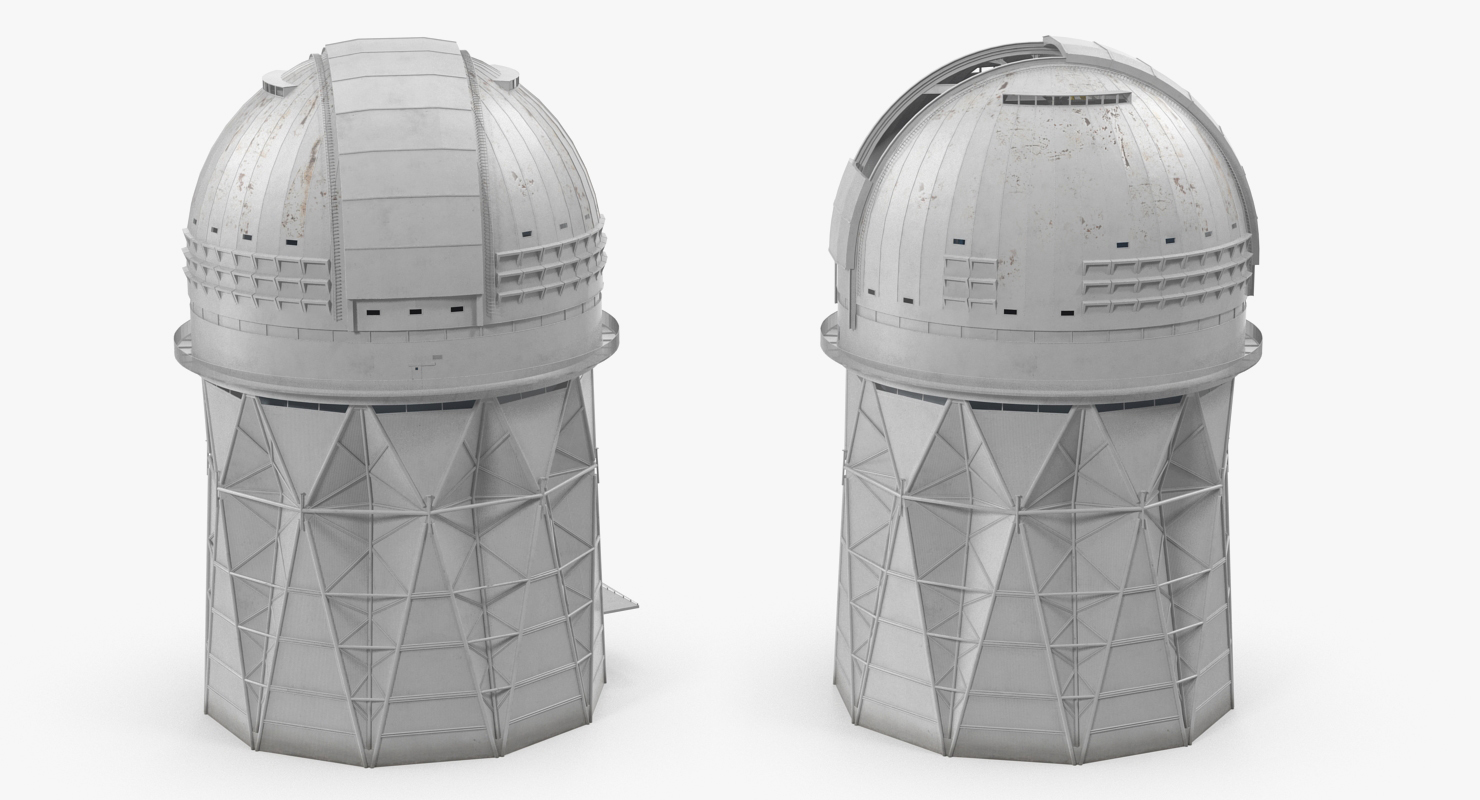 3D Kitt Peak National Observatory Building Rigged