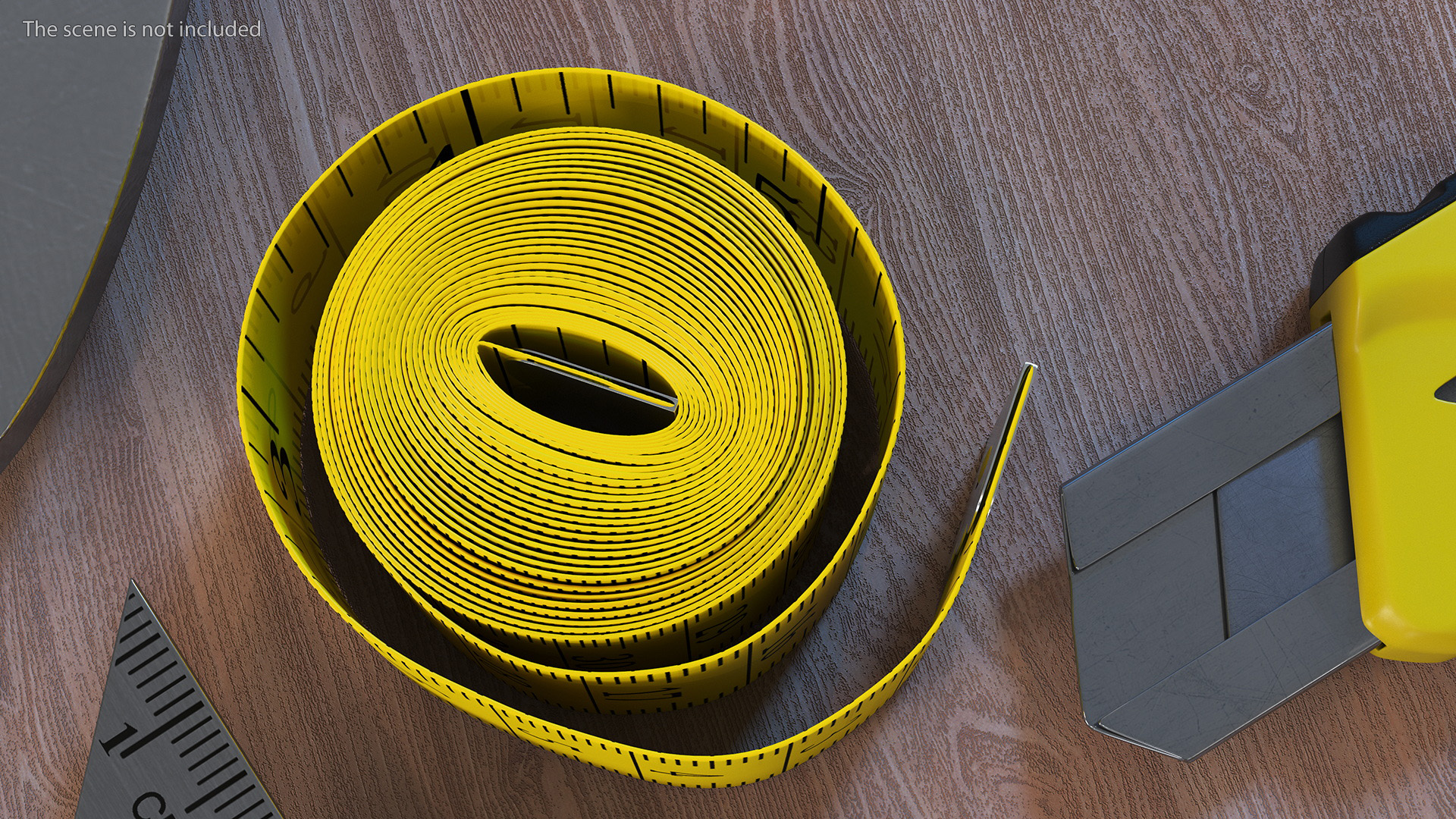 3D model Roll of Yellow Tailoring Meter