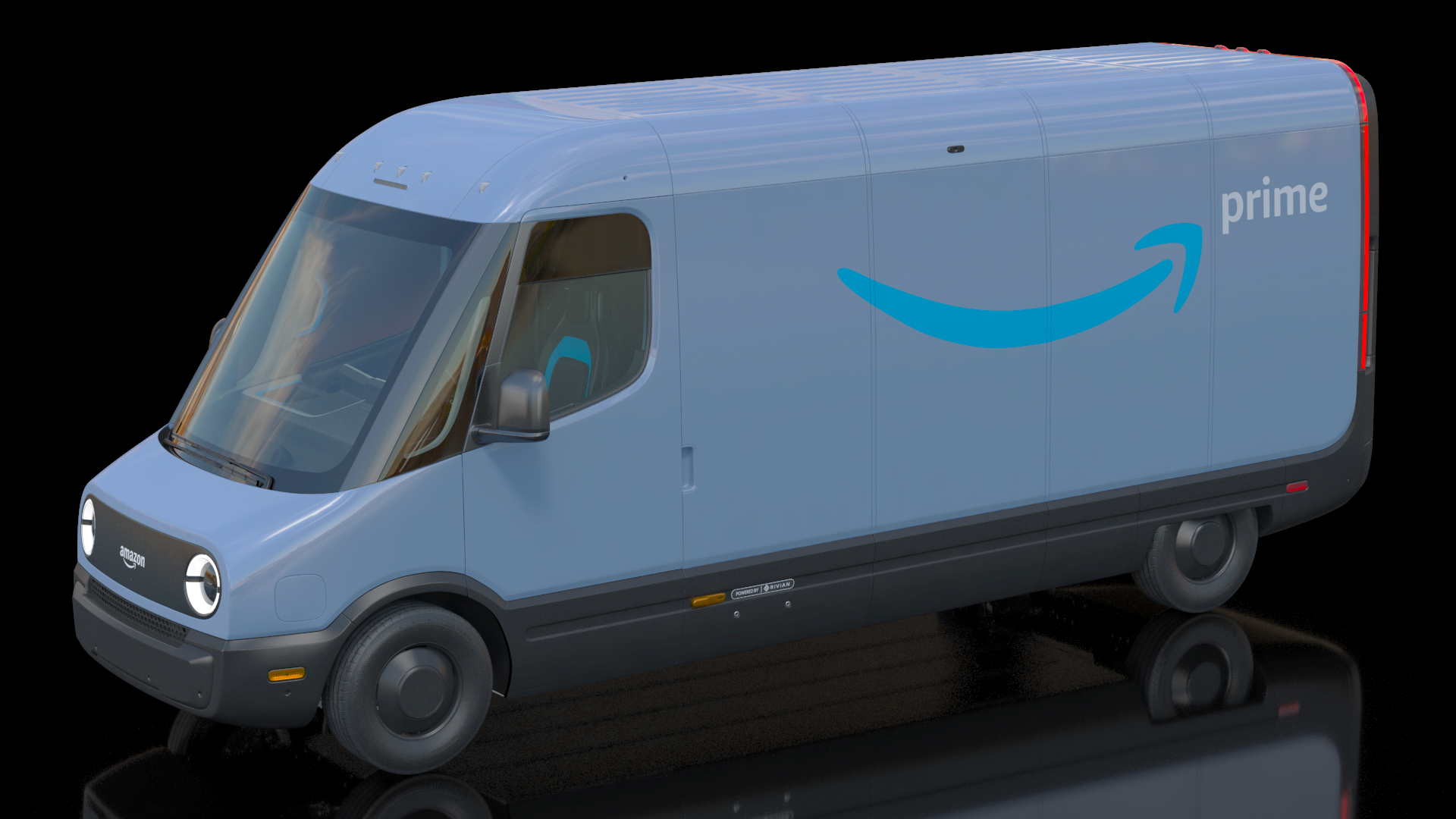 3D Amazon Electric Delivery Van model