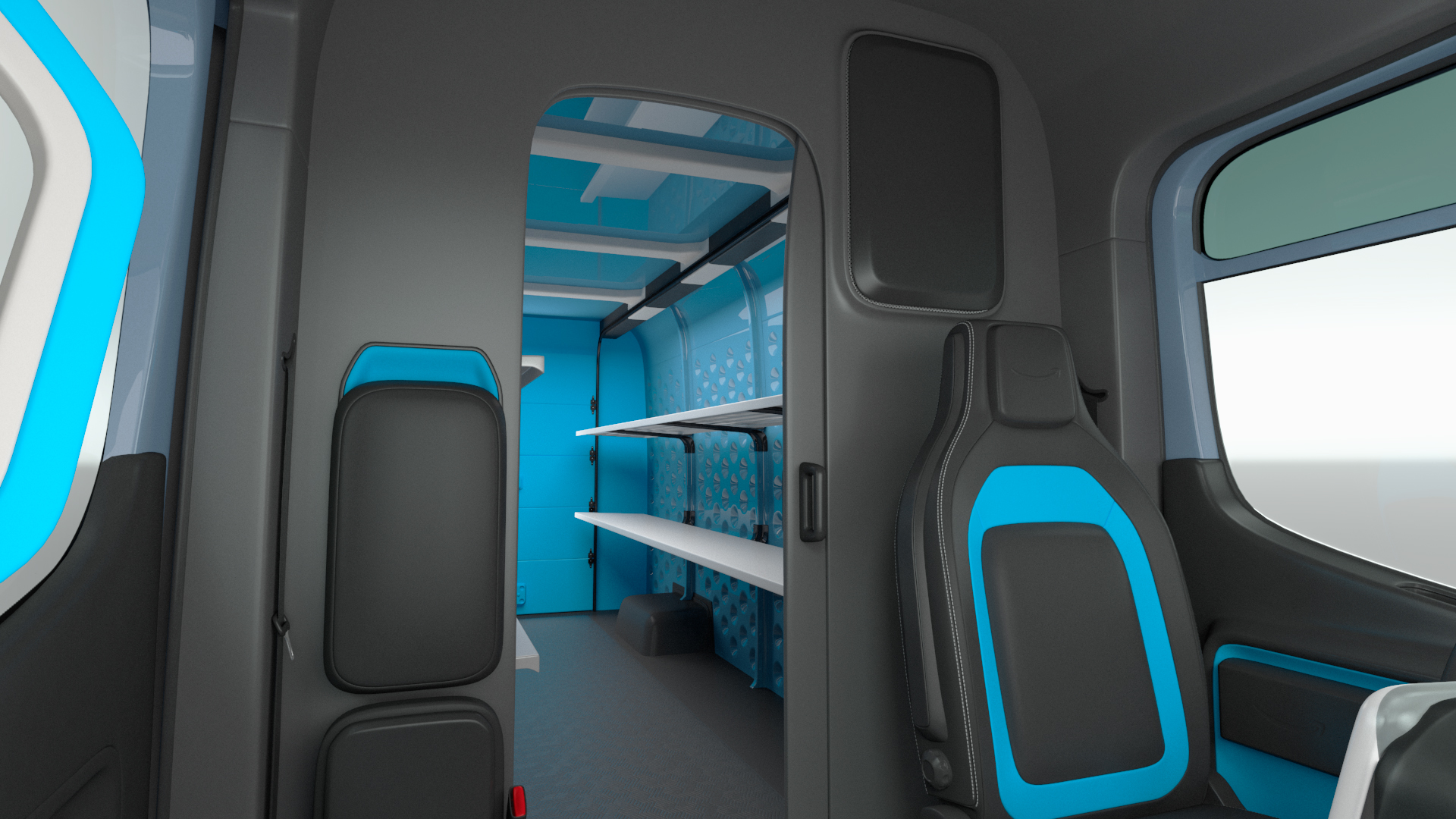 3D Amazon Electric Delivery Van model