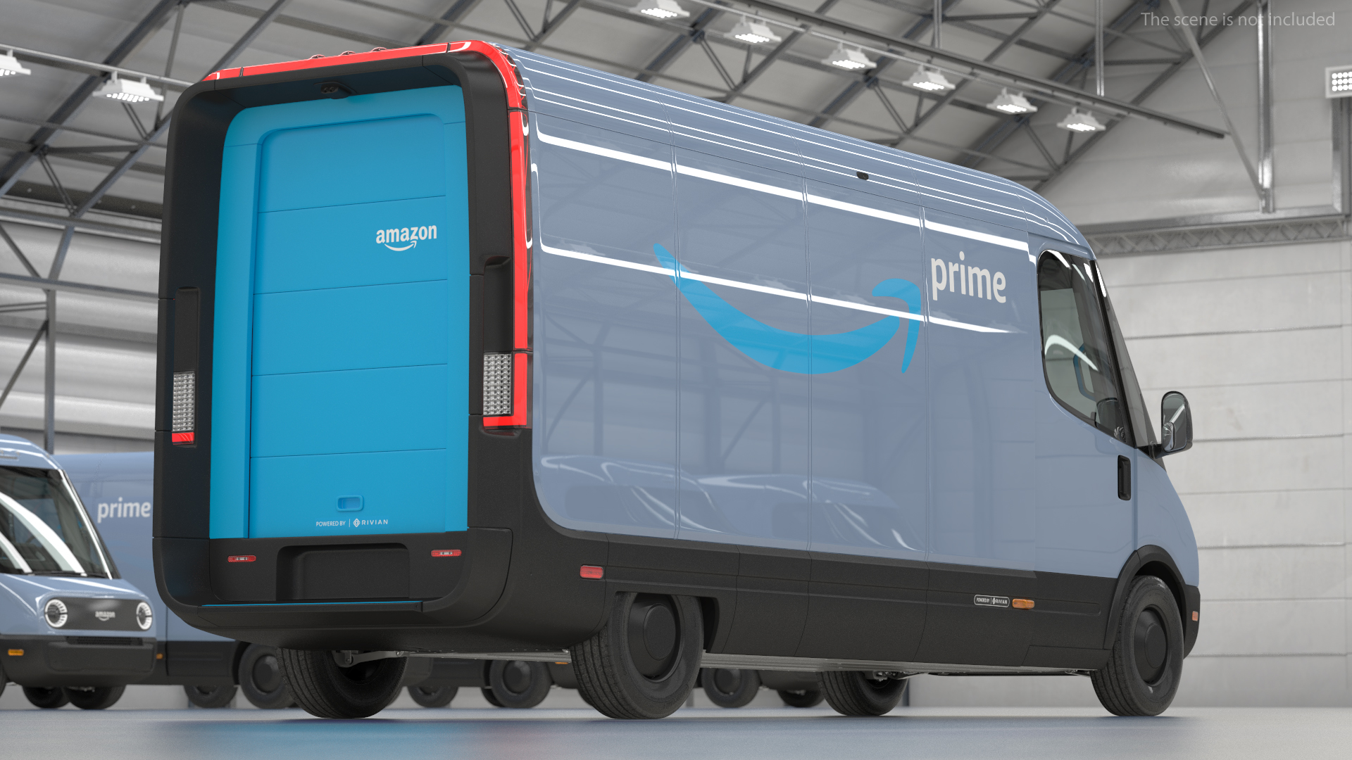 3D Amazon Electric Delivery Van model
