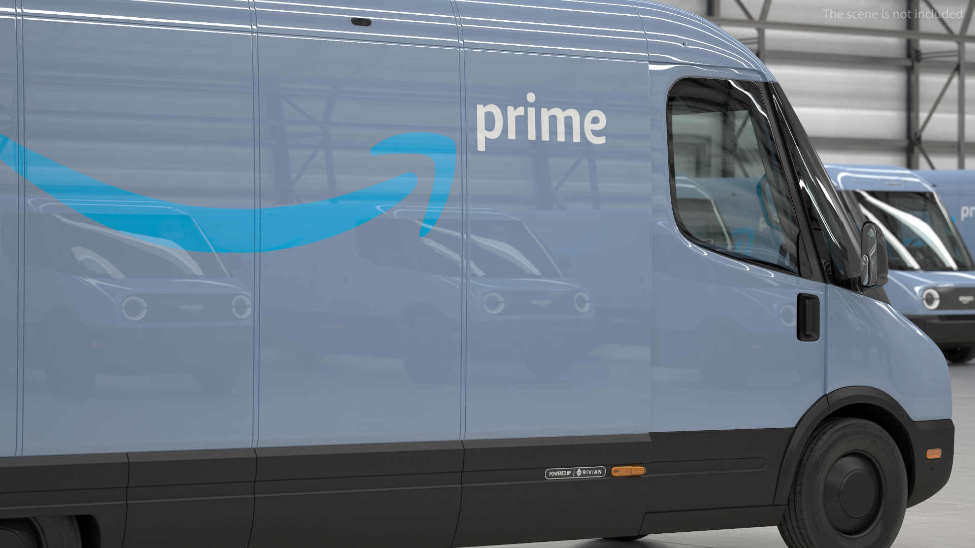 3D Amazon Electric Delivery Van model