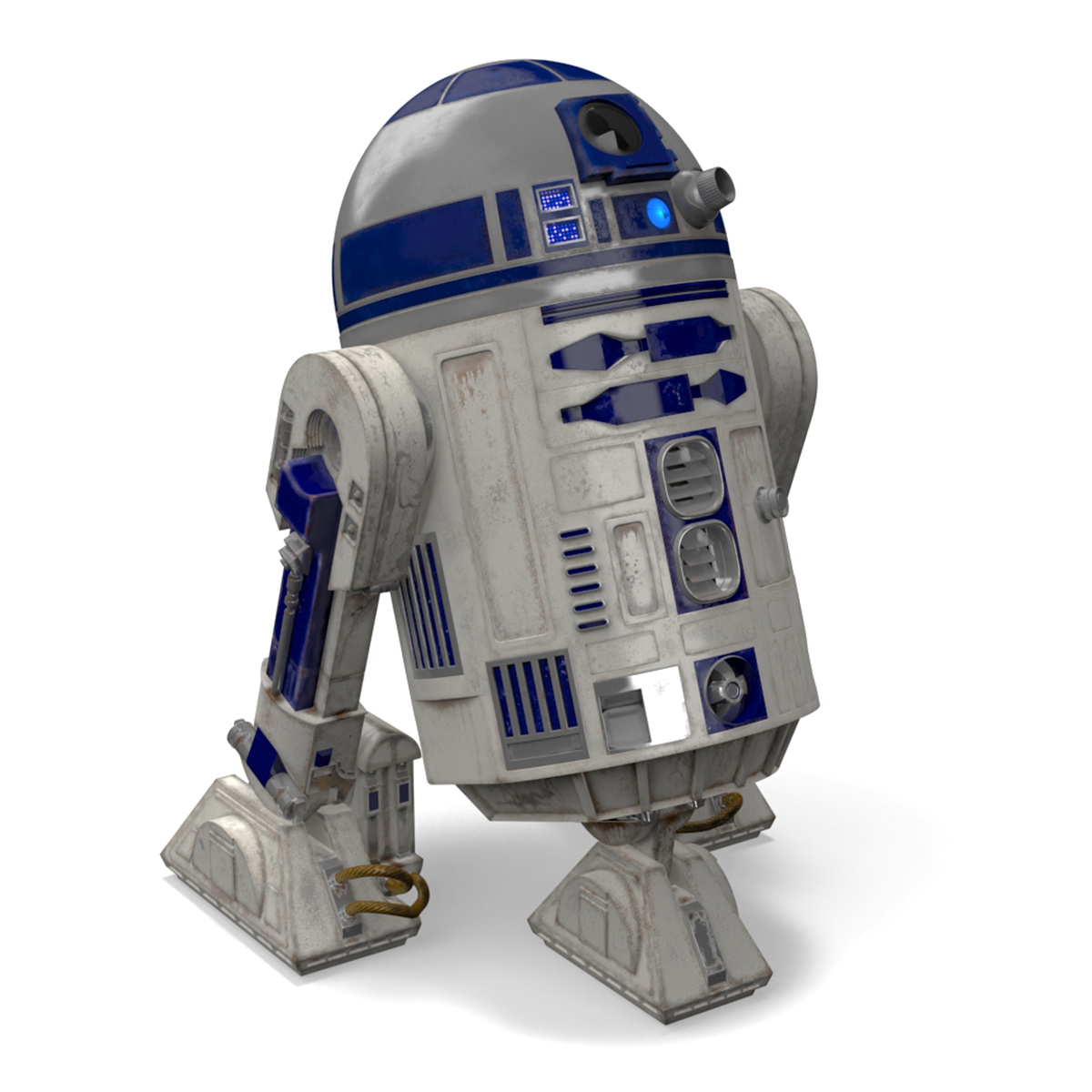 R2-D2 Droid Rigged for Cinema 4D 3D