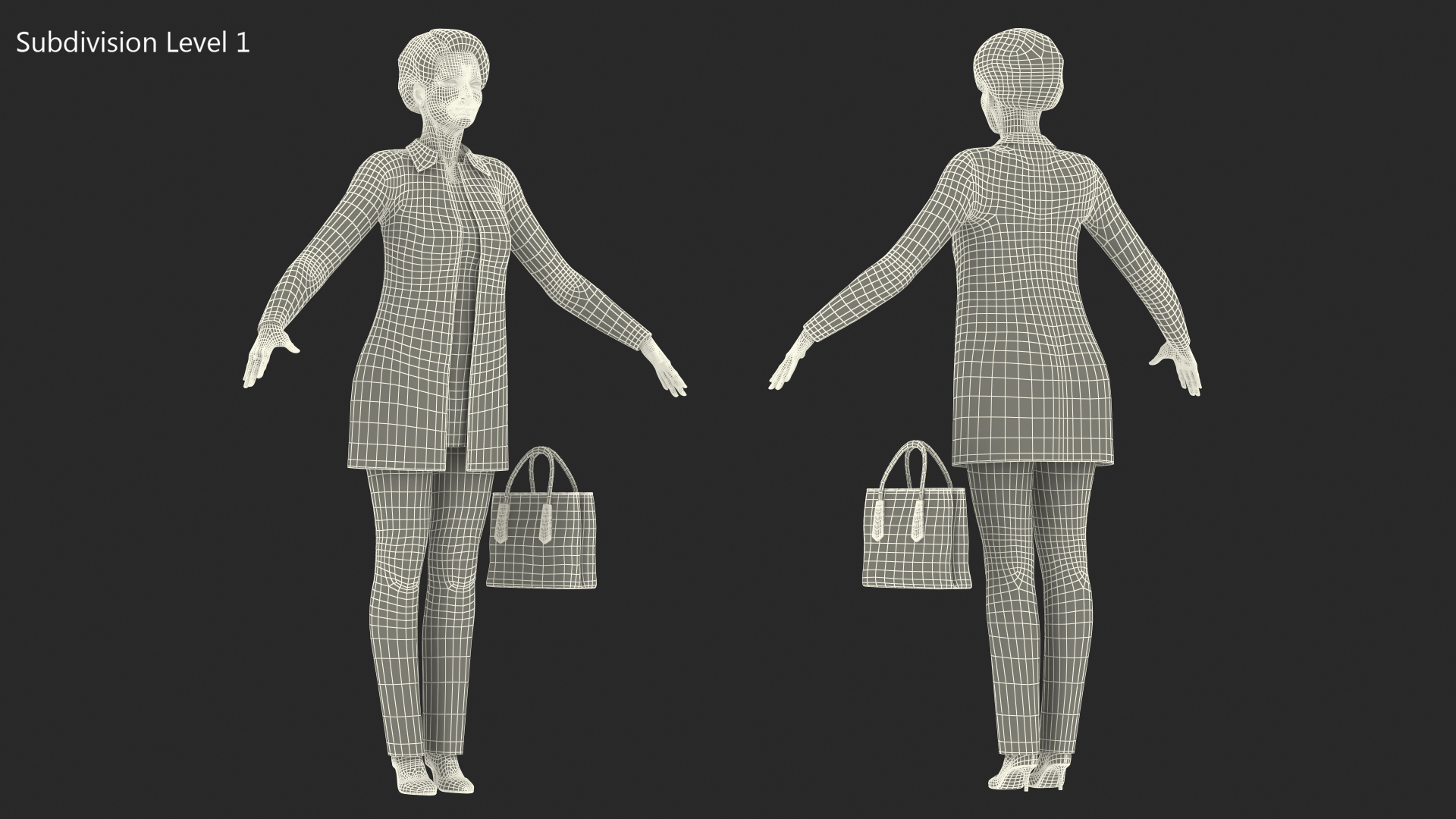 3D Asian Woman Everyday Style Rigged model