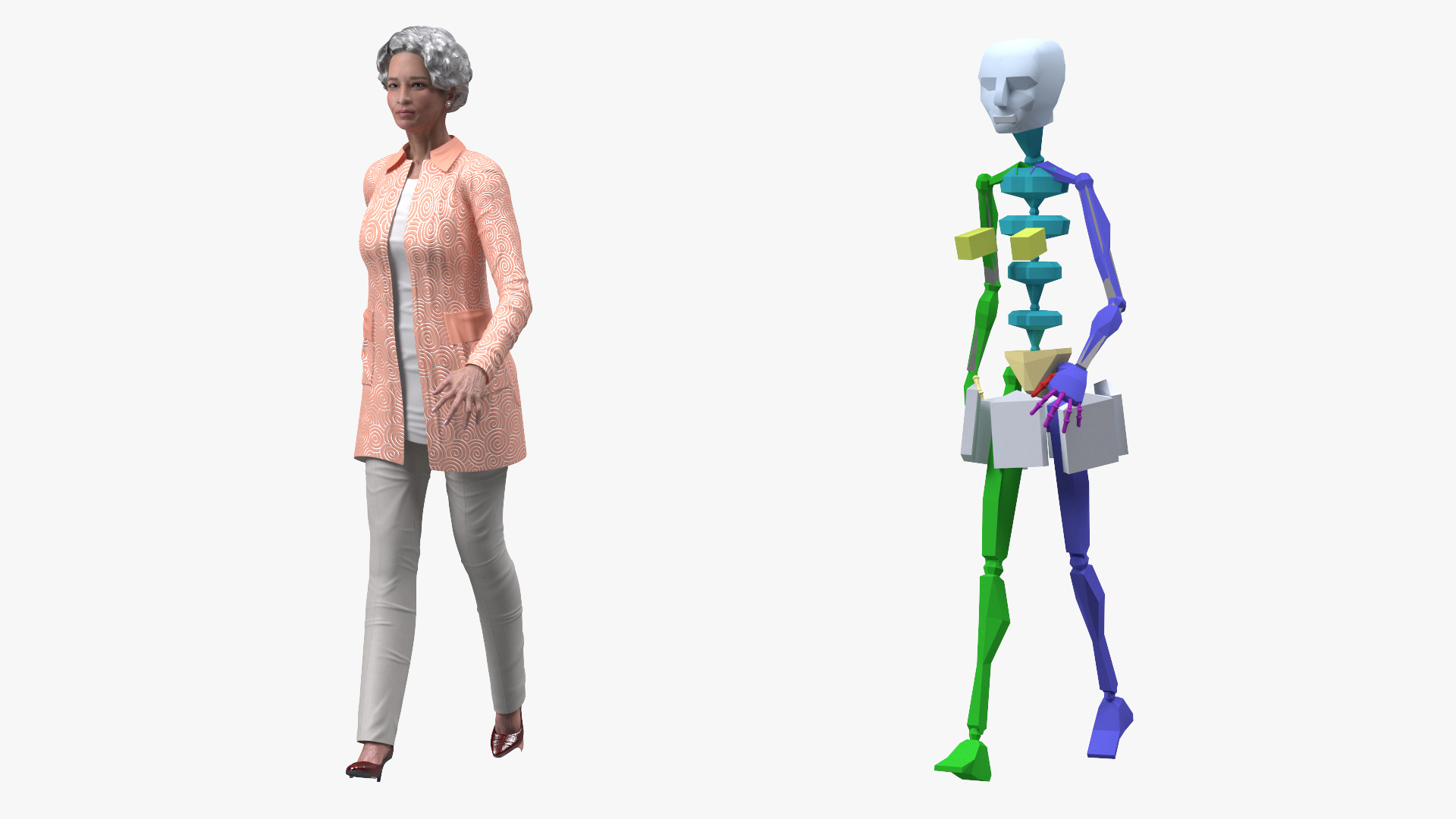 3D Asian Woman Everyday Style Rigged model