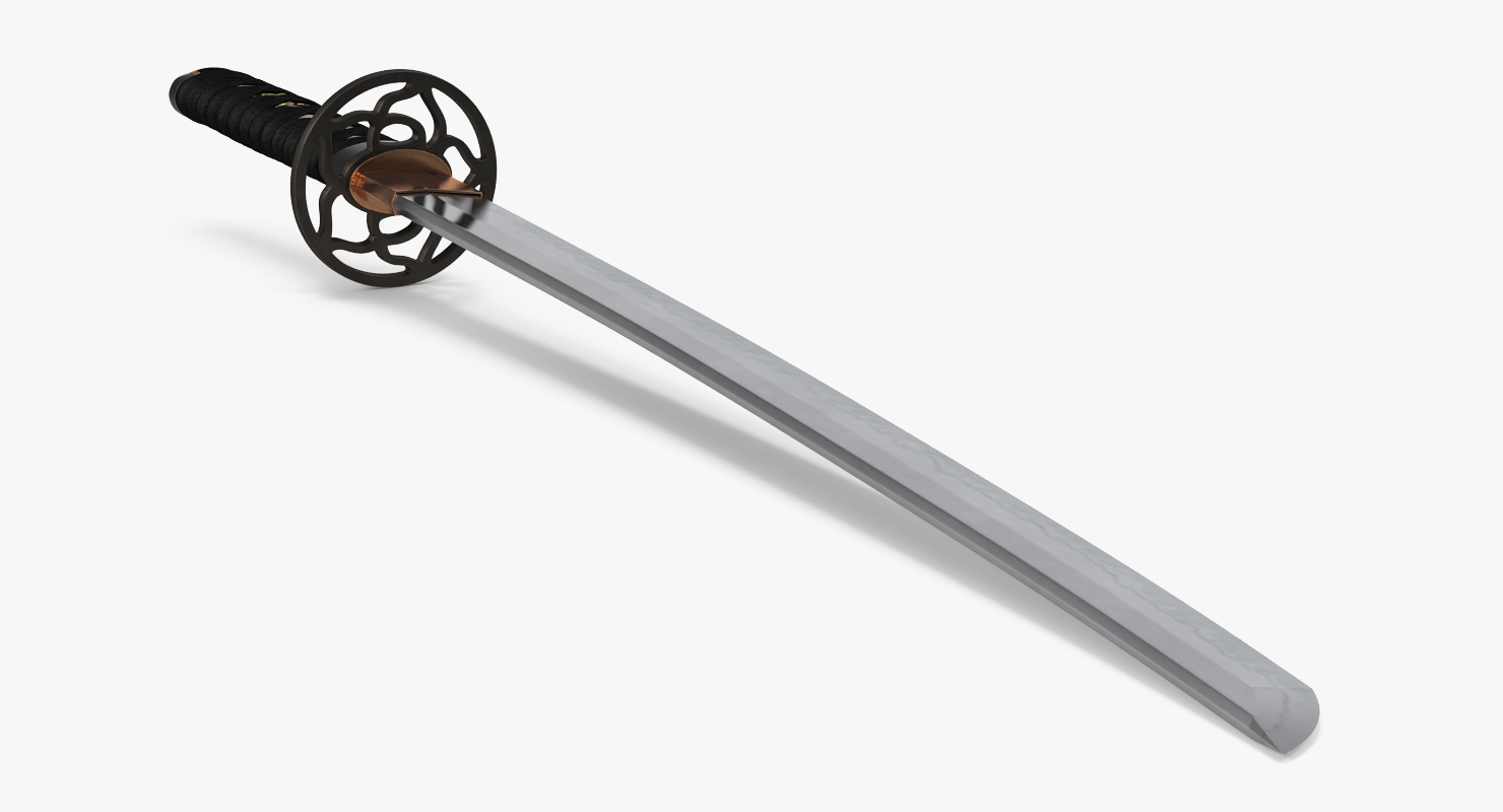 3D model Japanese Short Sword Wakizashi