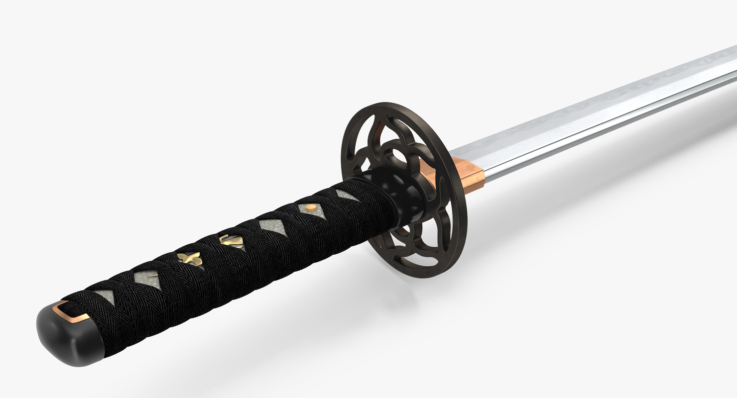 3D model Japanese Short Sword Wakizashi