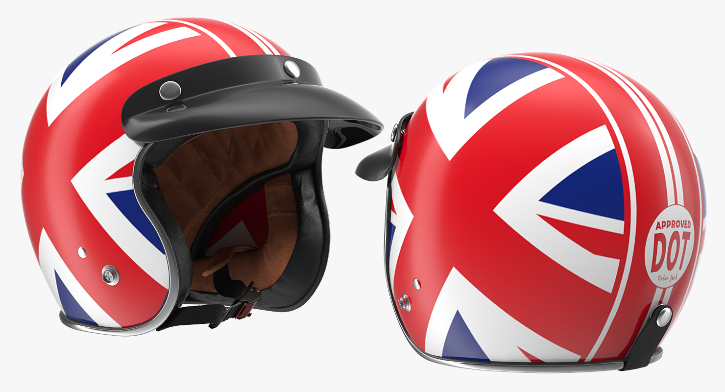 TORC T50 Route66 Vintage Motorcycle Helmet 3D