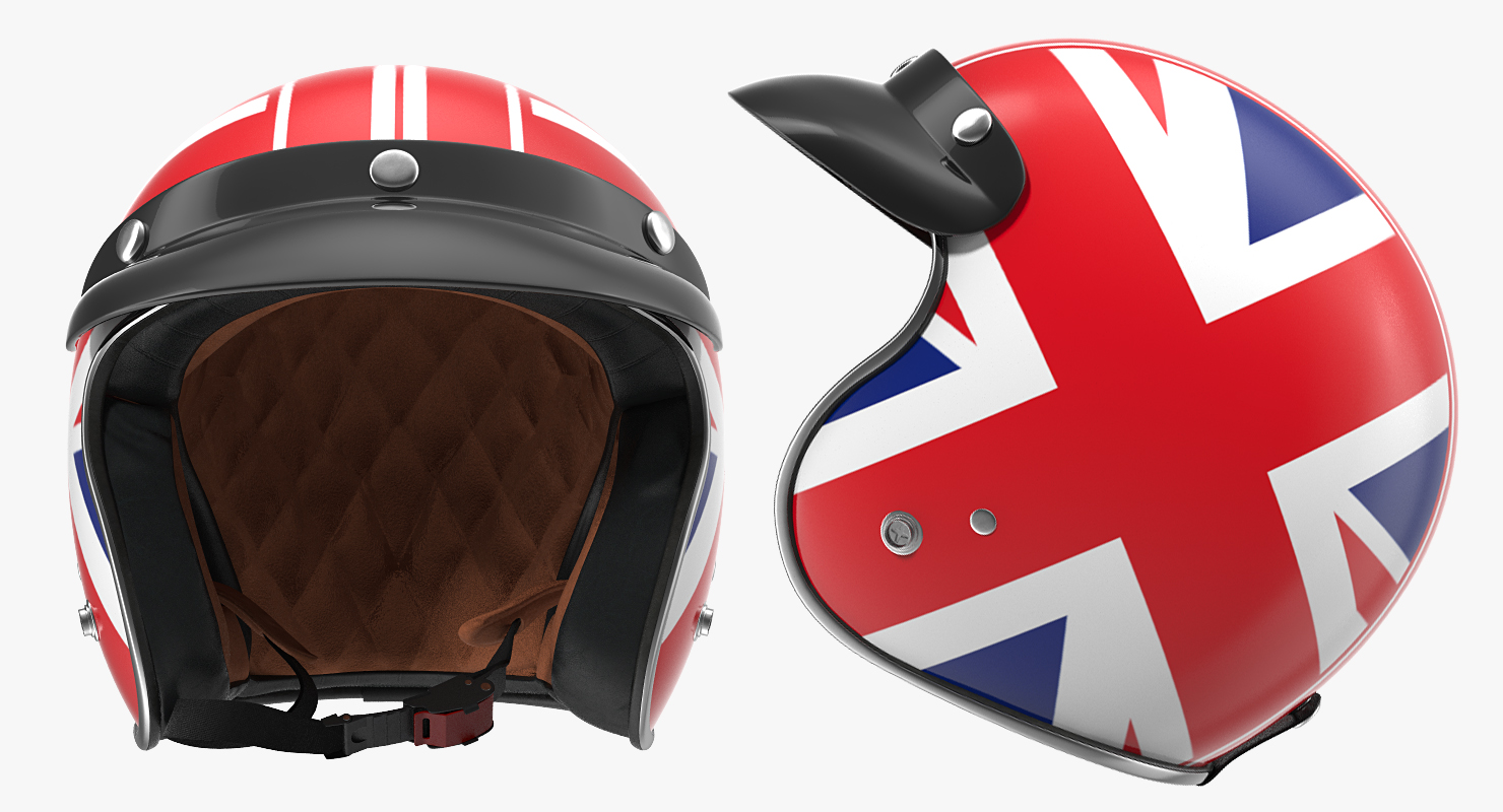 TORC T50 Route66 Vintage Motorcycle Helmet 3D