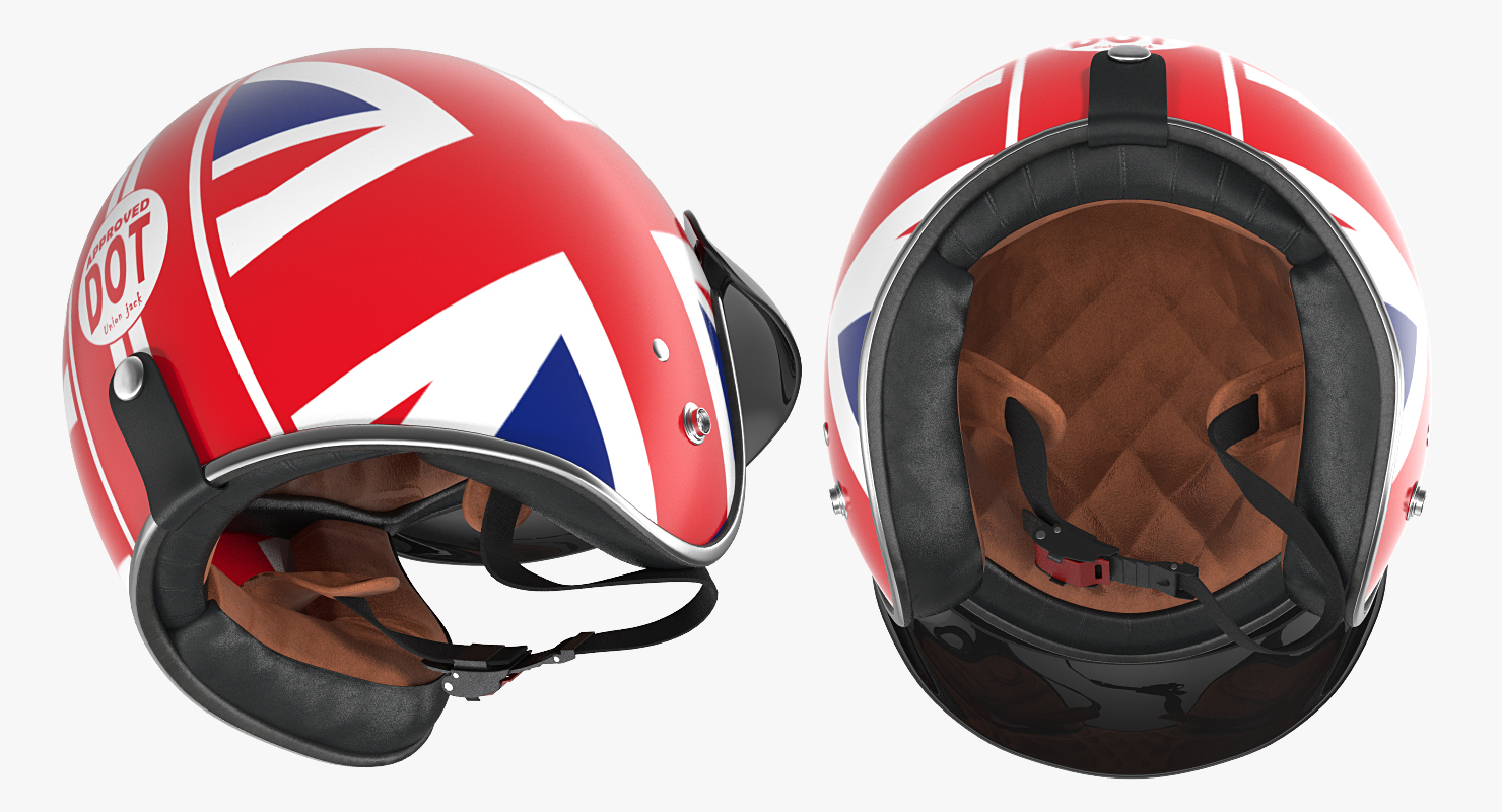 TORC T50 Route66 Vintage Motorcycle Helmet 3D