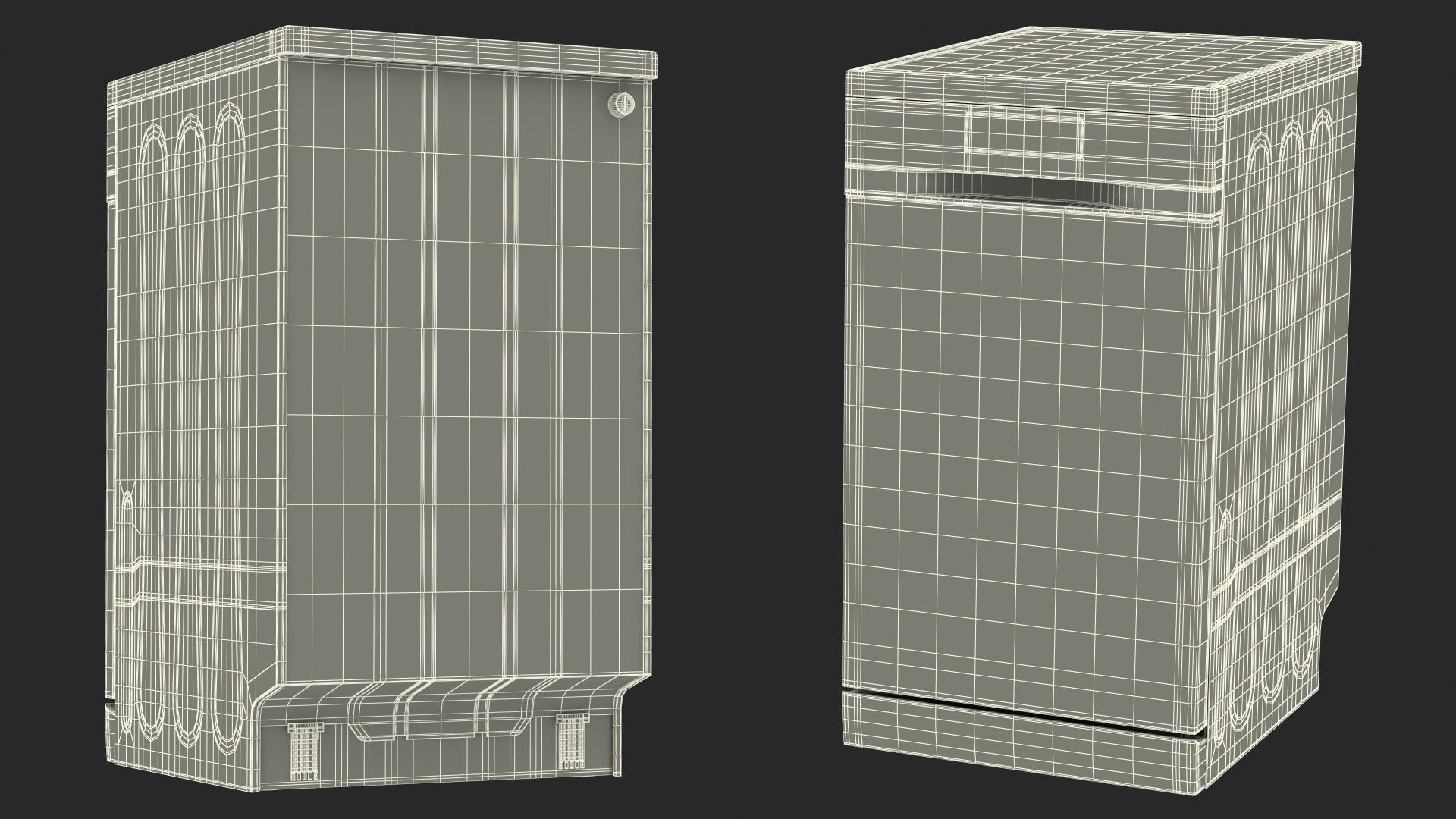 3D model Dishwasher Samsung With Dishes