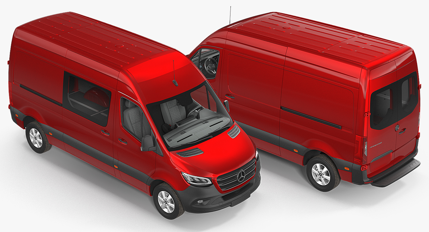 3D Mercedes Sprinter Van 2019