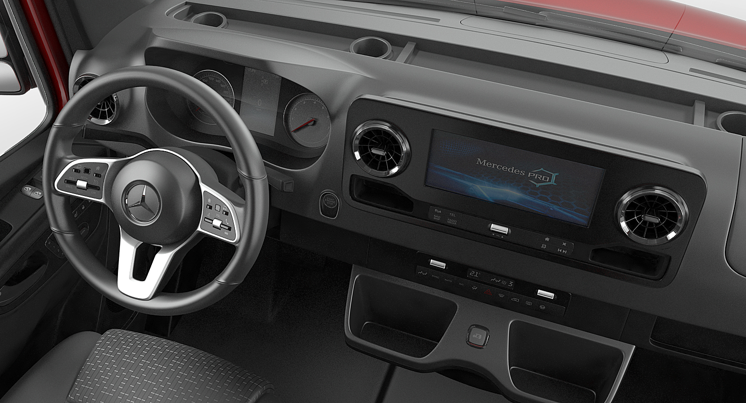 3D Mercedes Sprinter Van 2019