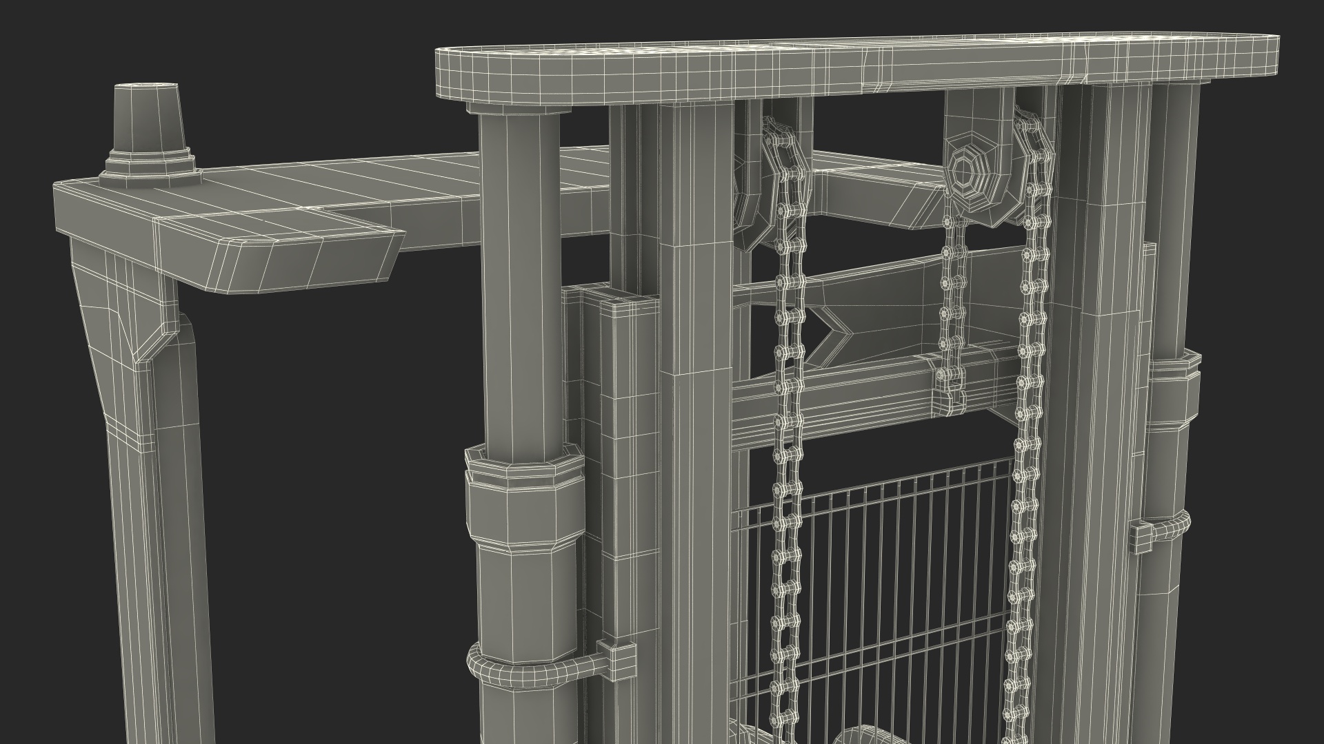 Yale Electric Forklift with Pallet Load 3D model