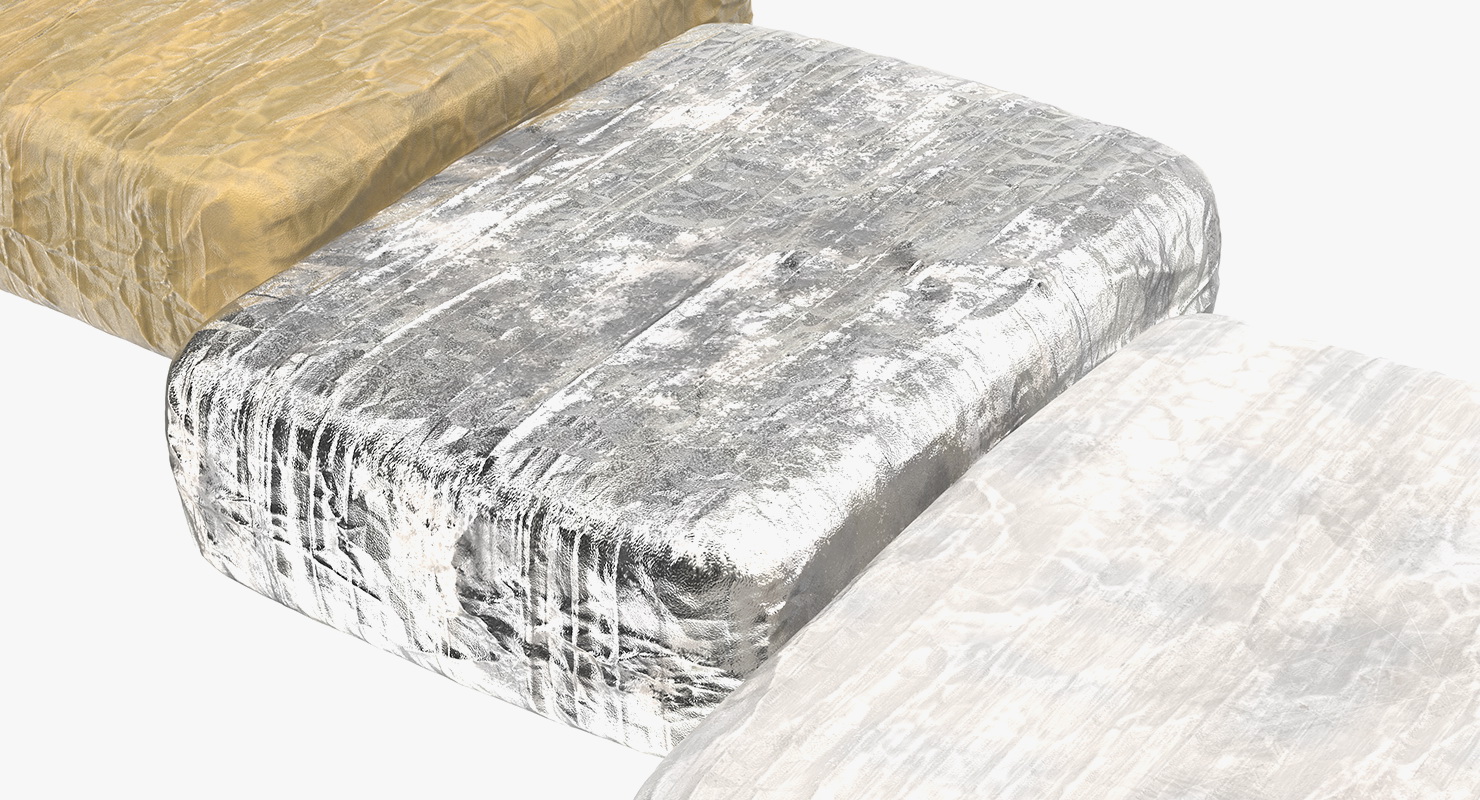 3D Various Cocaine Packages Set model