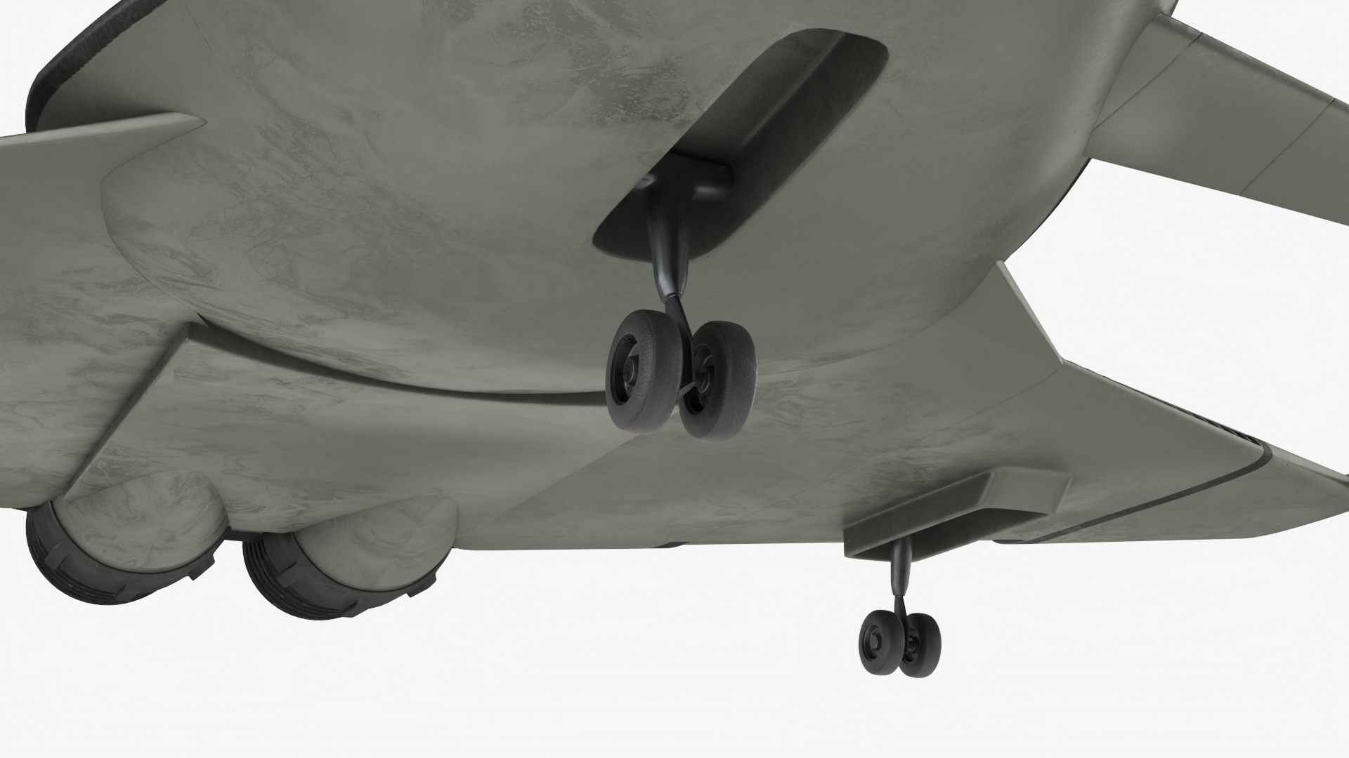 Futuristic Stealth Fighter Aircraft Rigged 3D