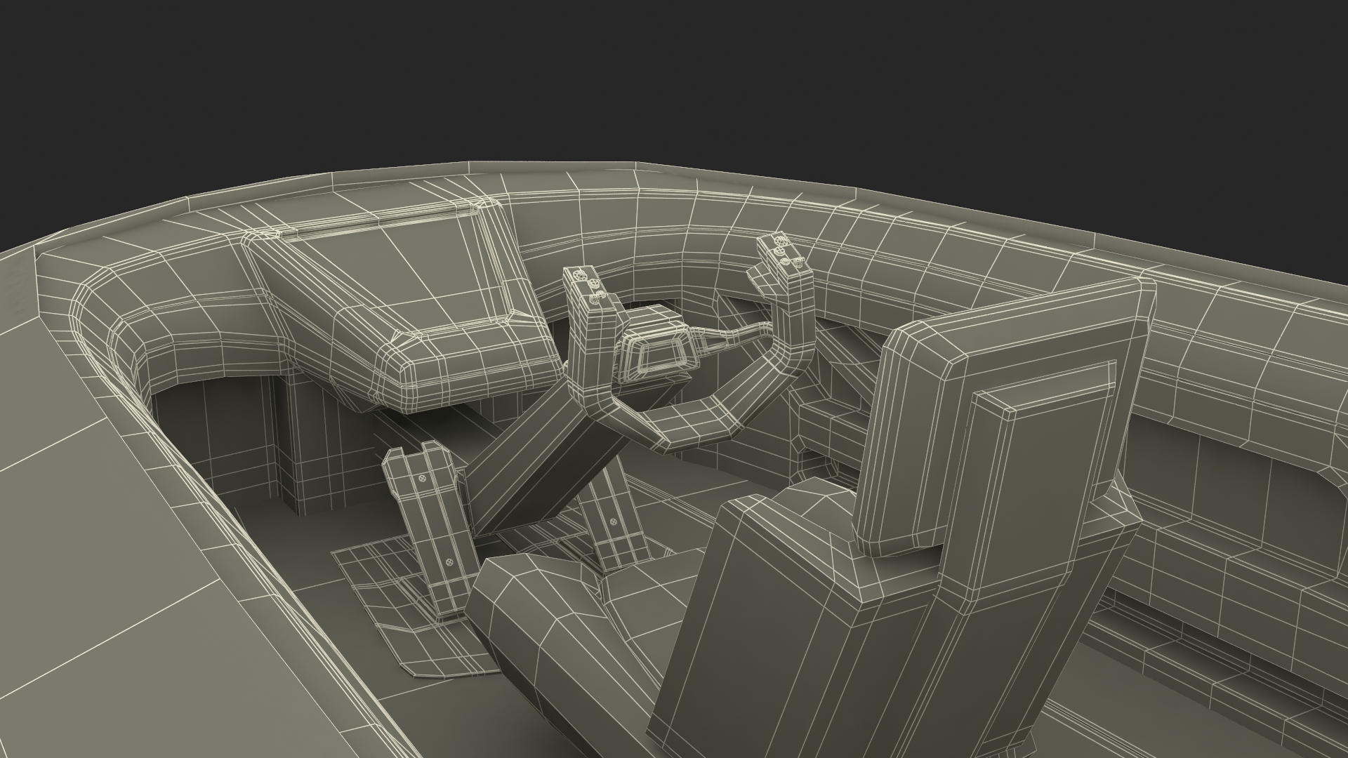 Futuristic Stealth Fighter Aircraft Rigged 3D