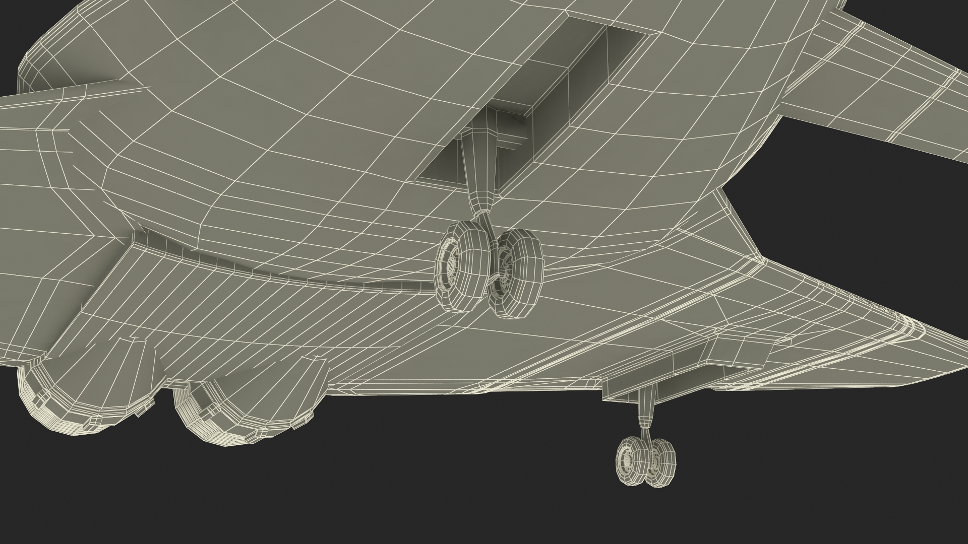 Futuristic Stealth Fighter Aircraft Rigged 3D