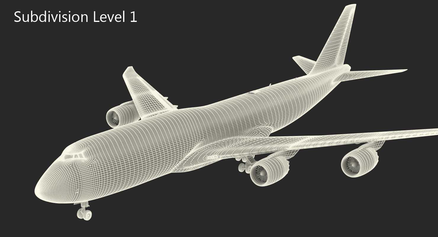 3D Boeing 747 8I Generic