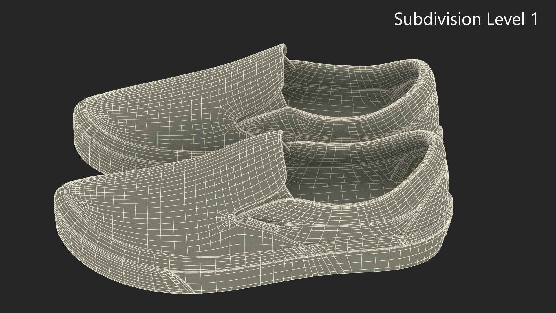 3D model Slip-On Canvas Shoes