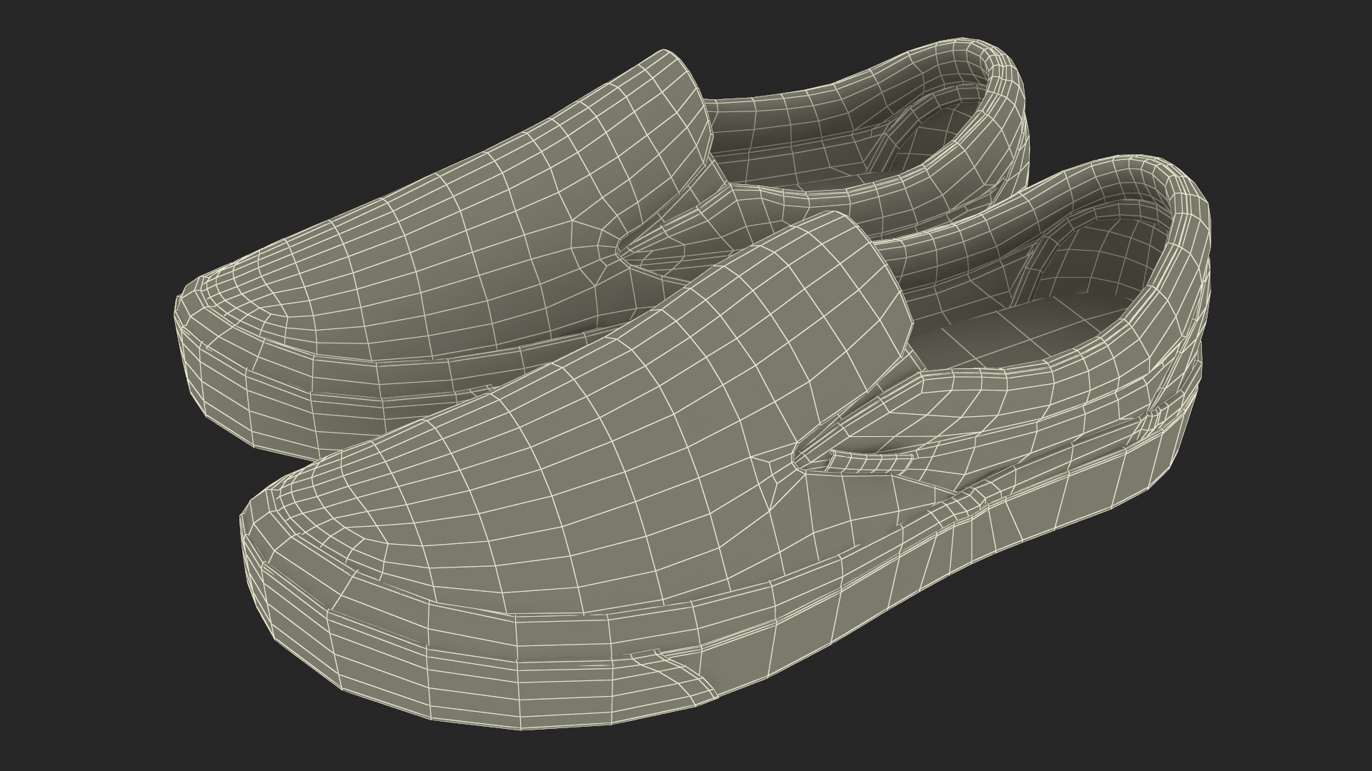 3D model Slip-On Canvas Shoes