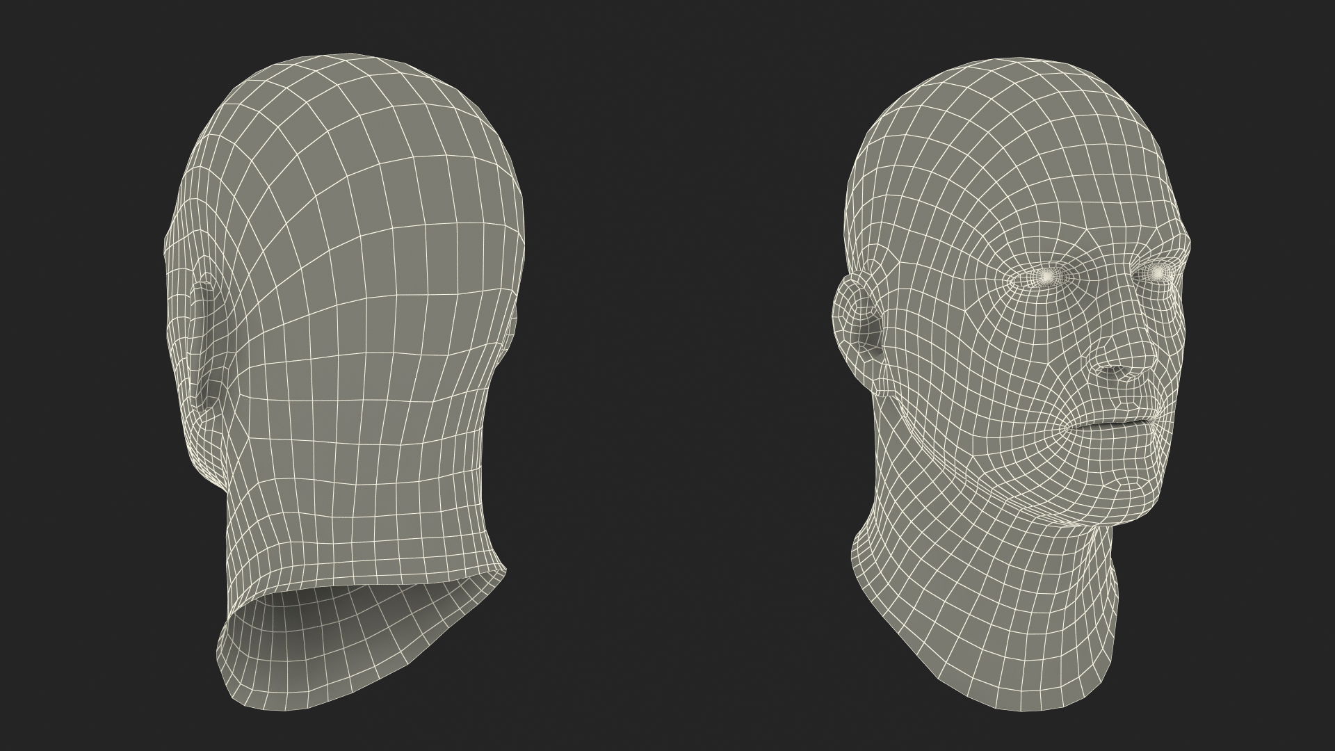 3D model Miner Head Dirty Fur