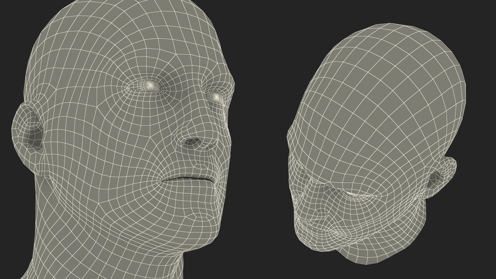 3D model Miner Head Dirty Fur