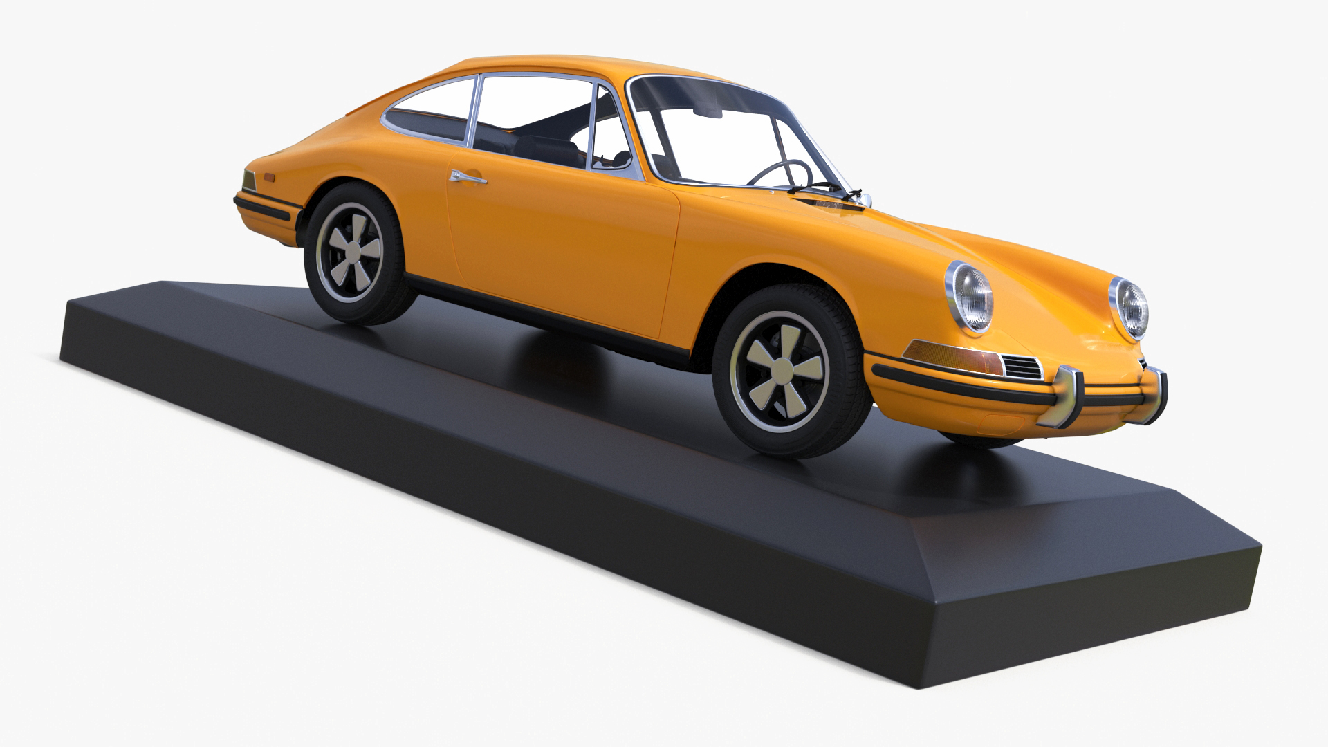 Scale Model Sport Car from 1960s on Pedestal 3D model