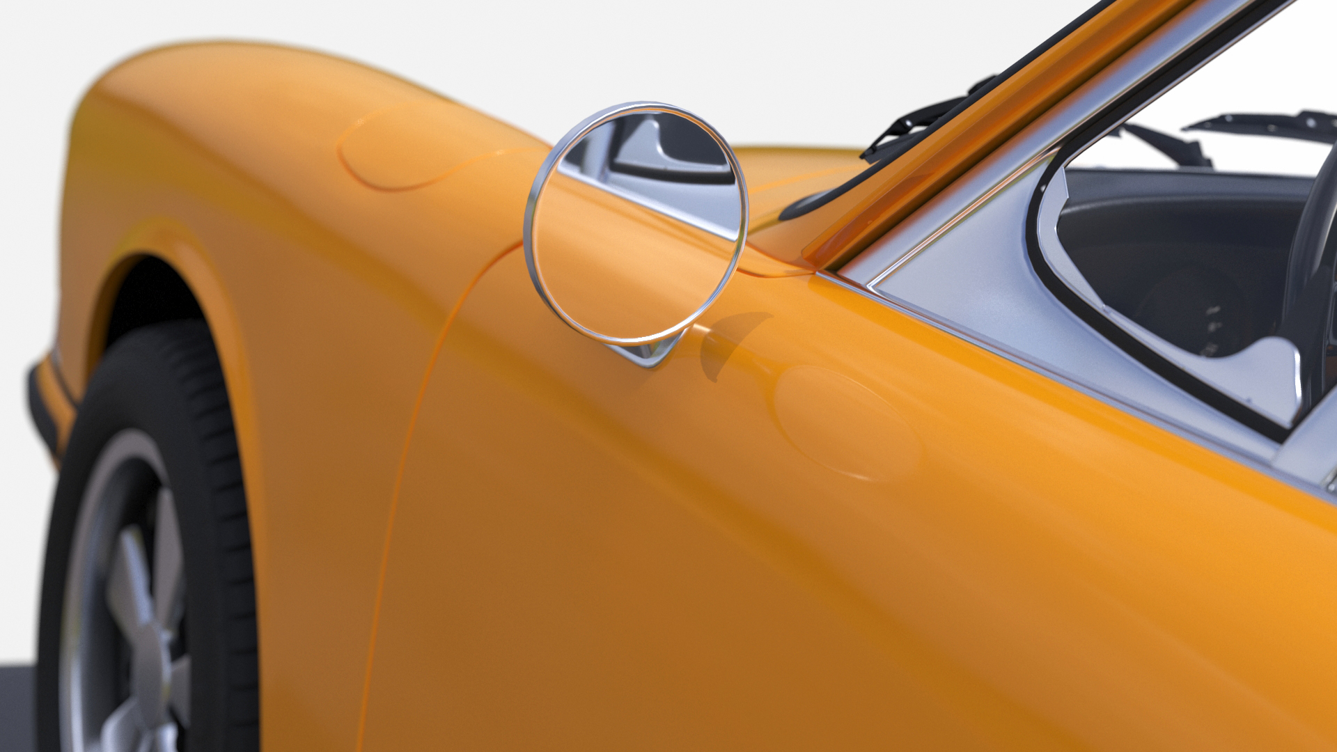 Scale Model Sport Car from 1960s on Pedestal 3D model