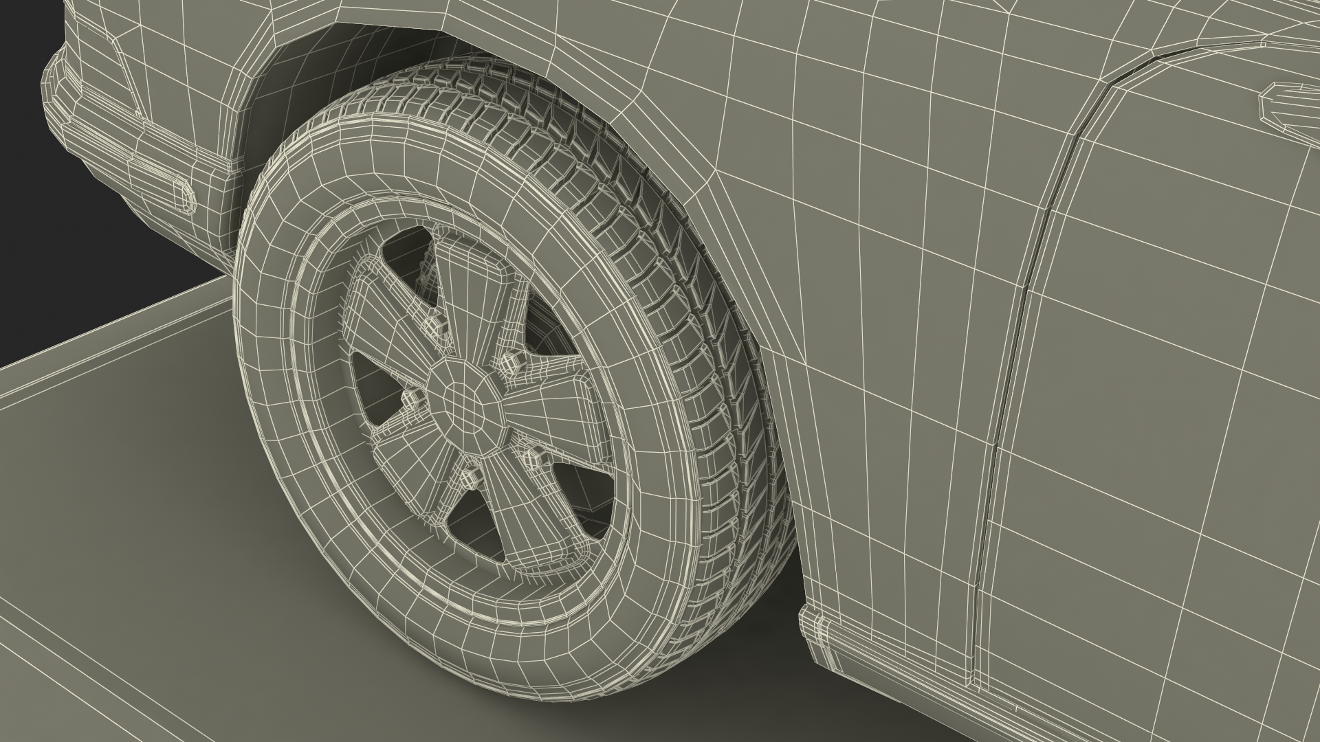 Scale Model Sport Car from 1960s on Pedestal 3D model