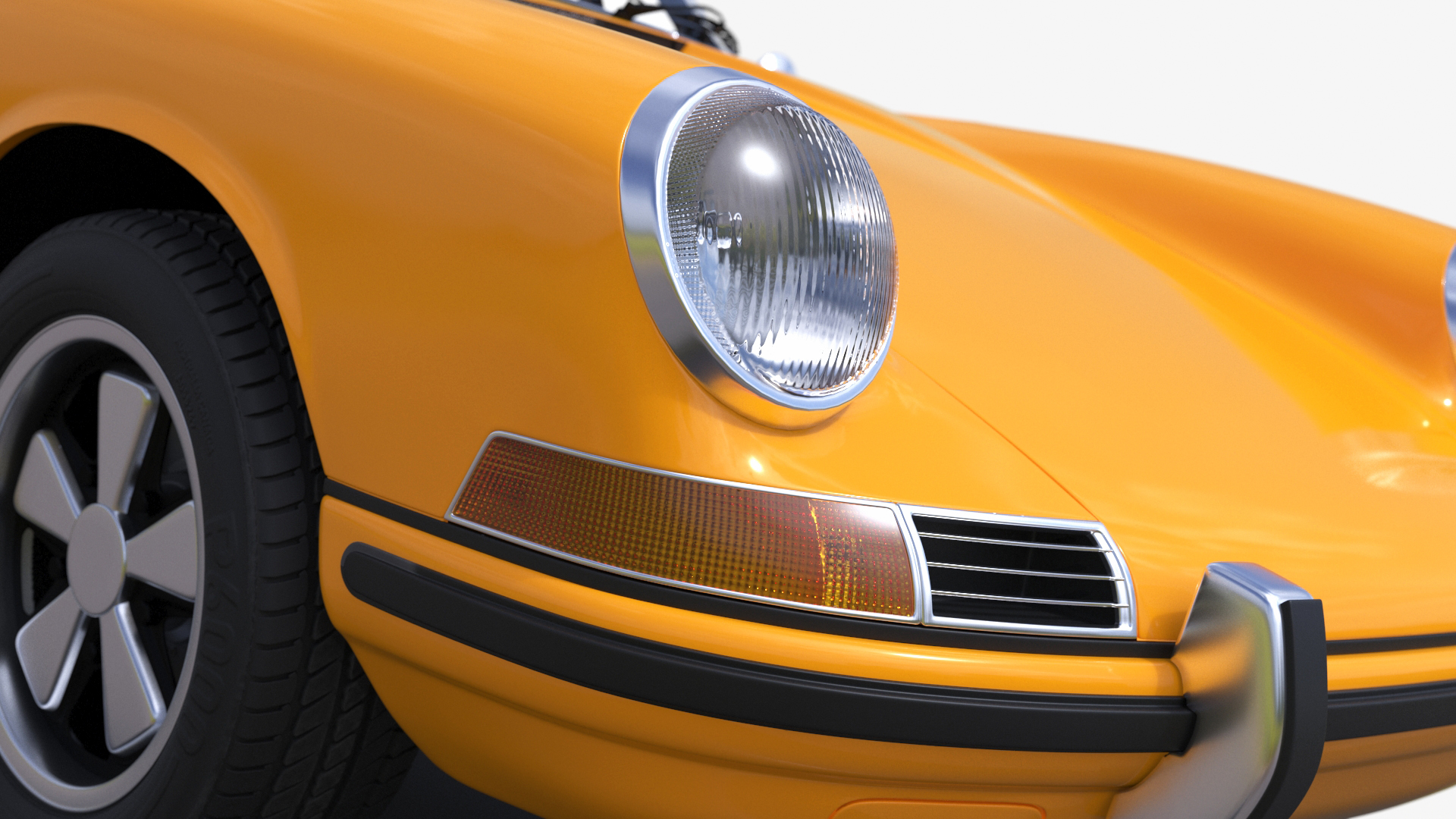 Scale Model Sport Car from 1960s on Pedestal 3D model