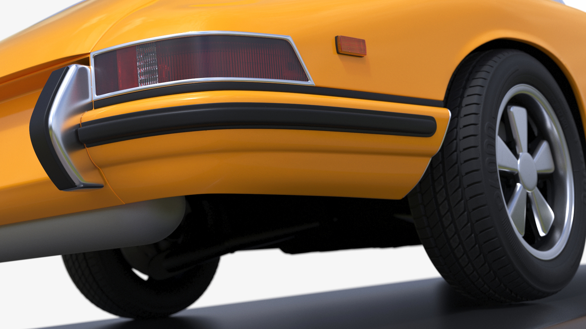 Scale Model Sport Car from 1960s on Pedestal 3D model